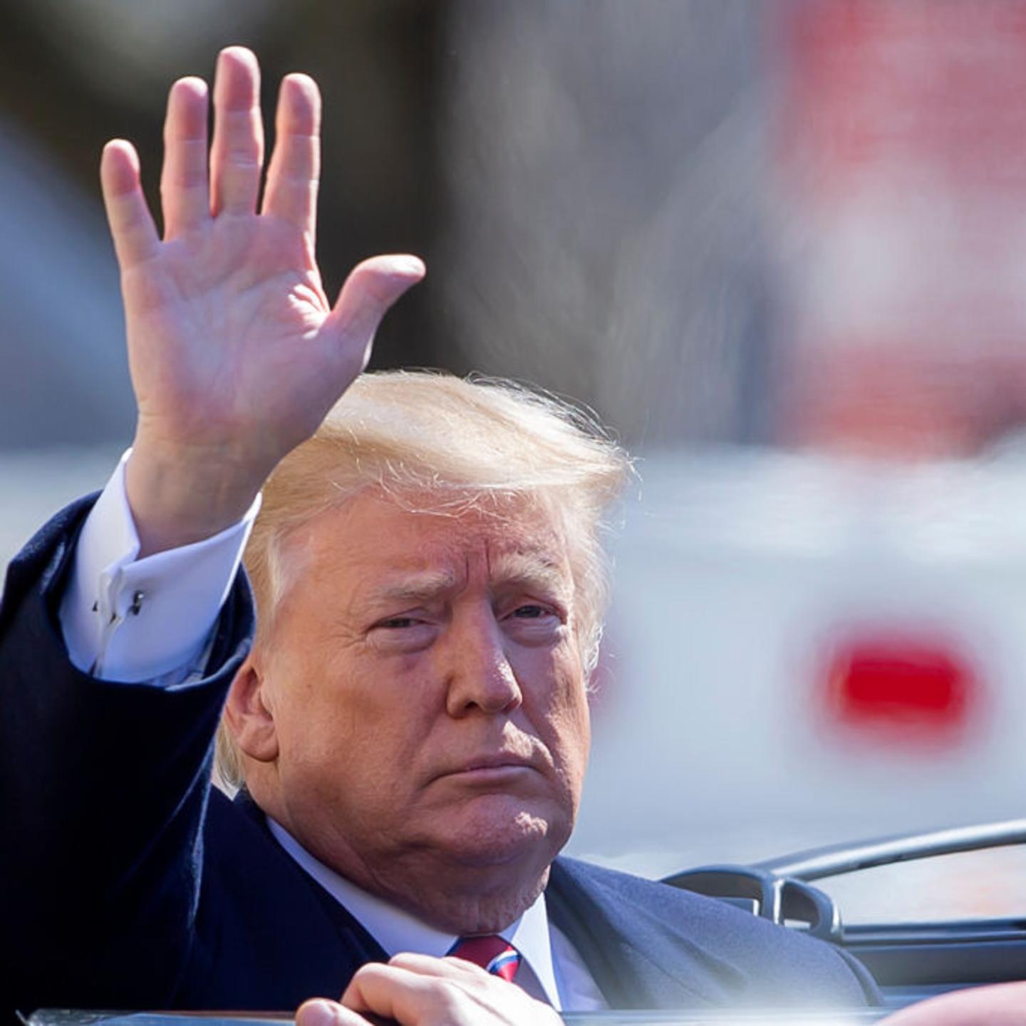 President Trump Attends Church Services on St. Patrick's Day