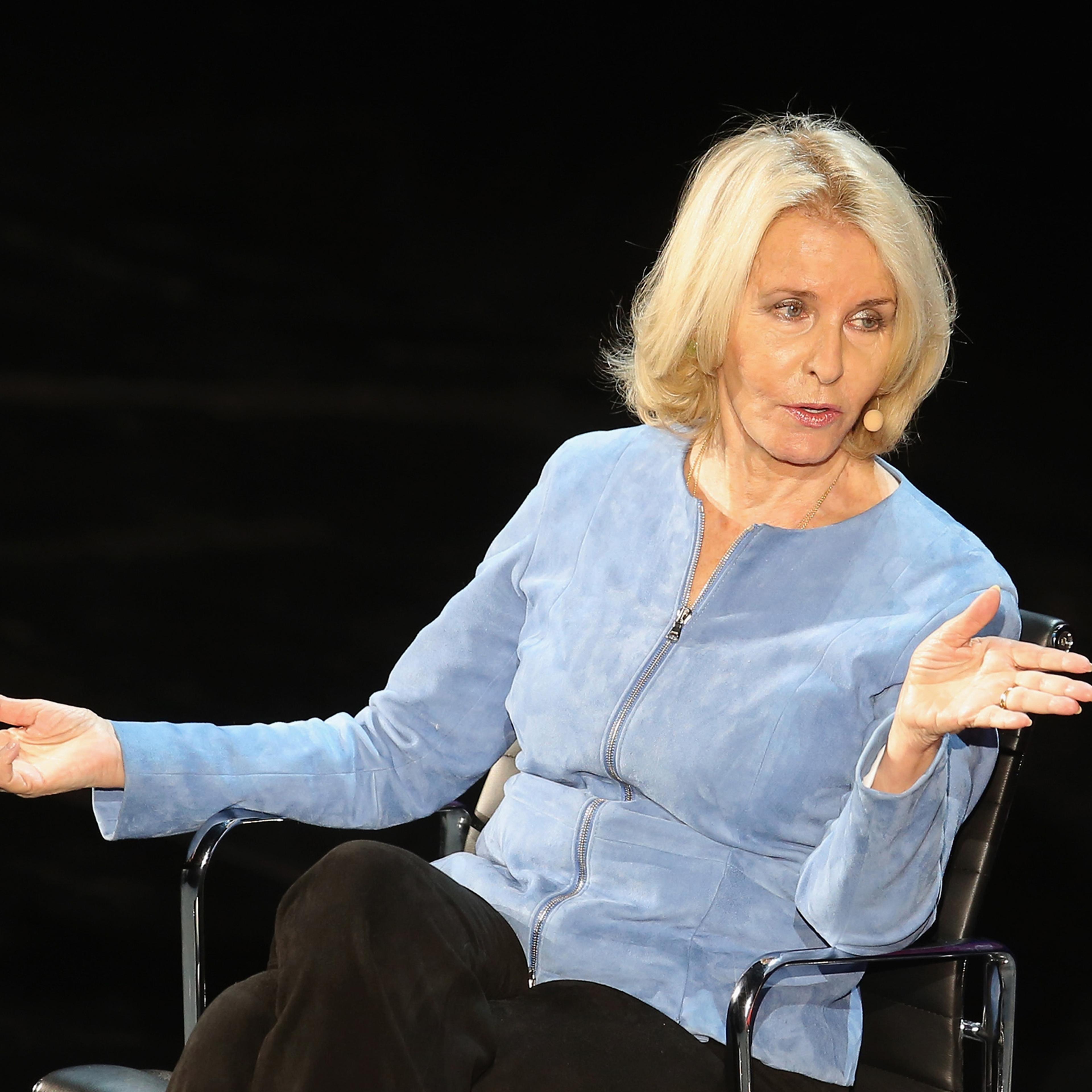 Sally Quinn speaks onstage at The Lasting Impact of Anita Hill during Tina Brown's 7th Annual Women in the World Summit at David H. Koch Theater at Lincoln Center on April 8, 2016 in New York City.
