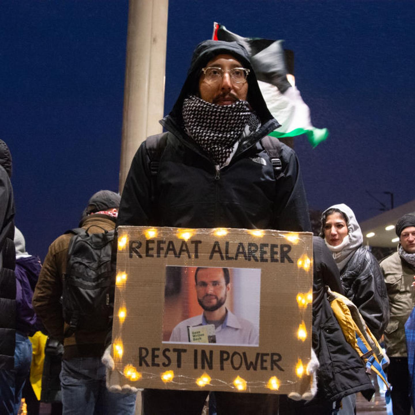 Pro-Palestine Demonstration in Cologne Following U.S. Veto of UN Resolution for Ceasefire