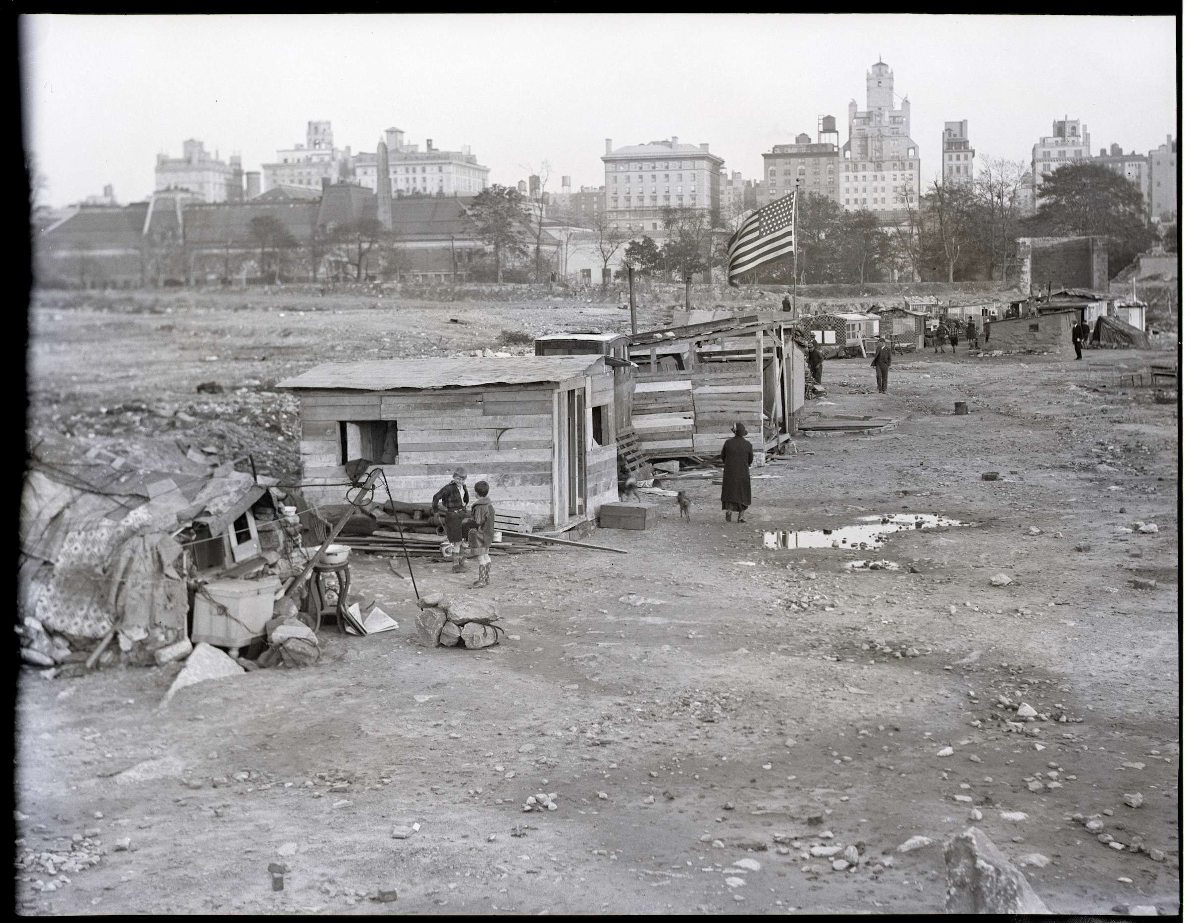 Hooverville in Croton Reservoir