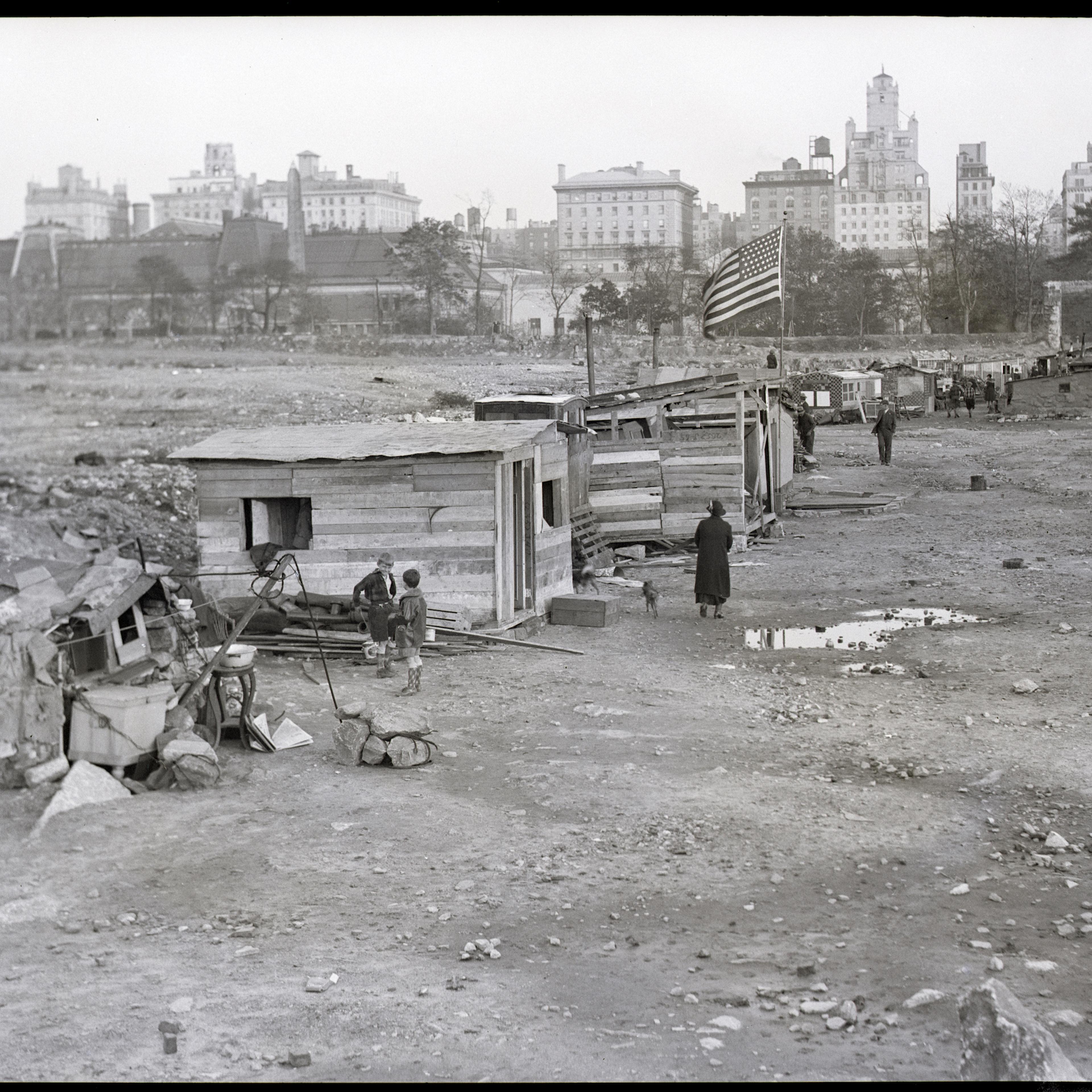 Hooverville in Croton Reservoir