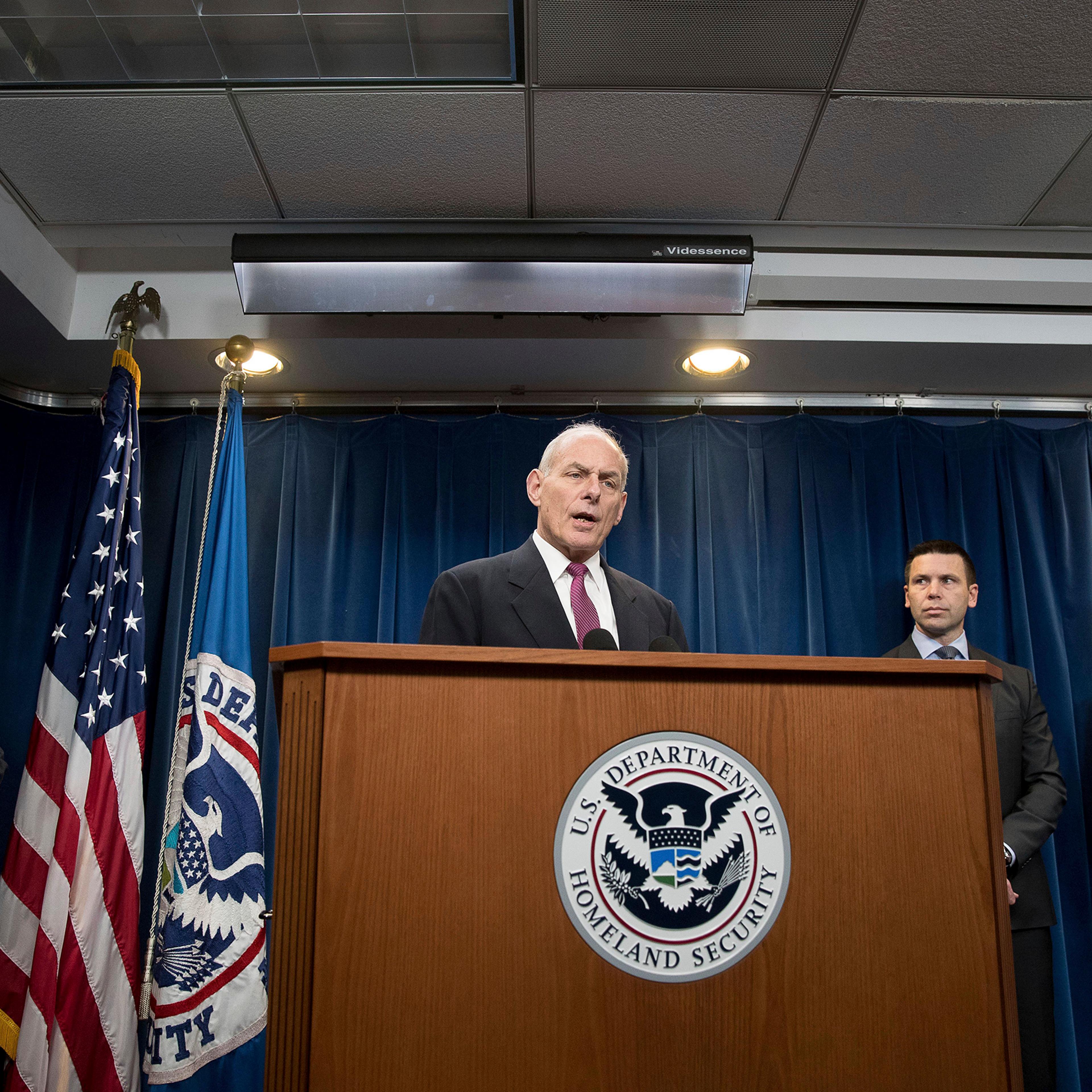 John Kelly, Thomas Homan, Kevin McAleenan, David Glawe