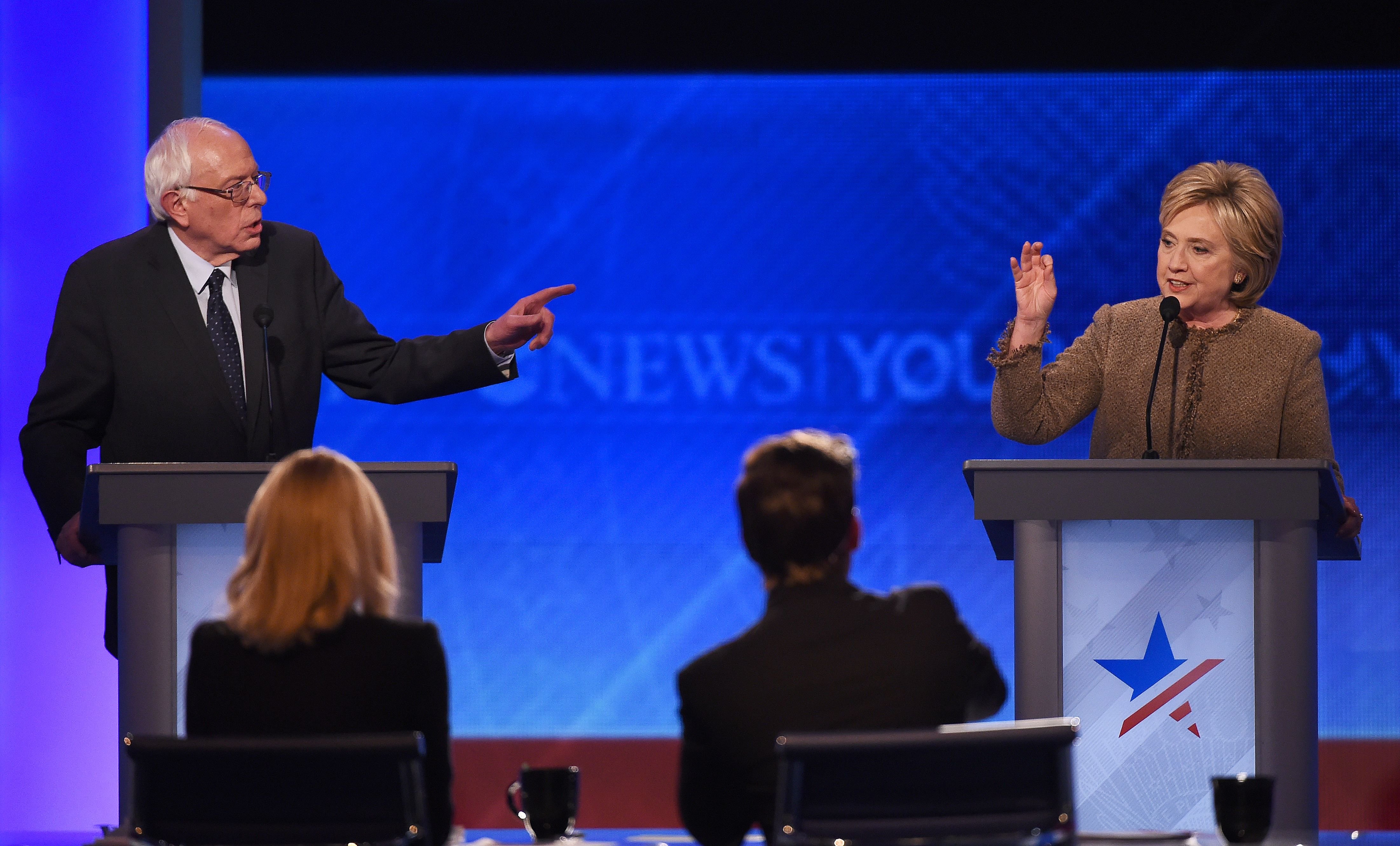 clinton sanders debate