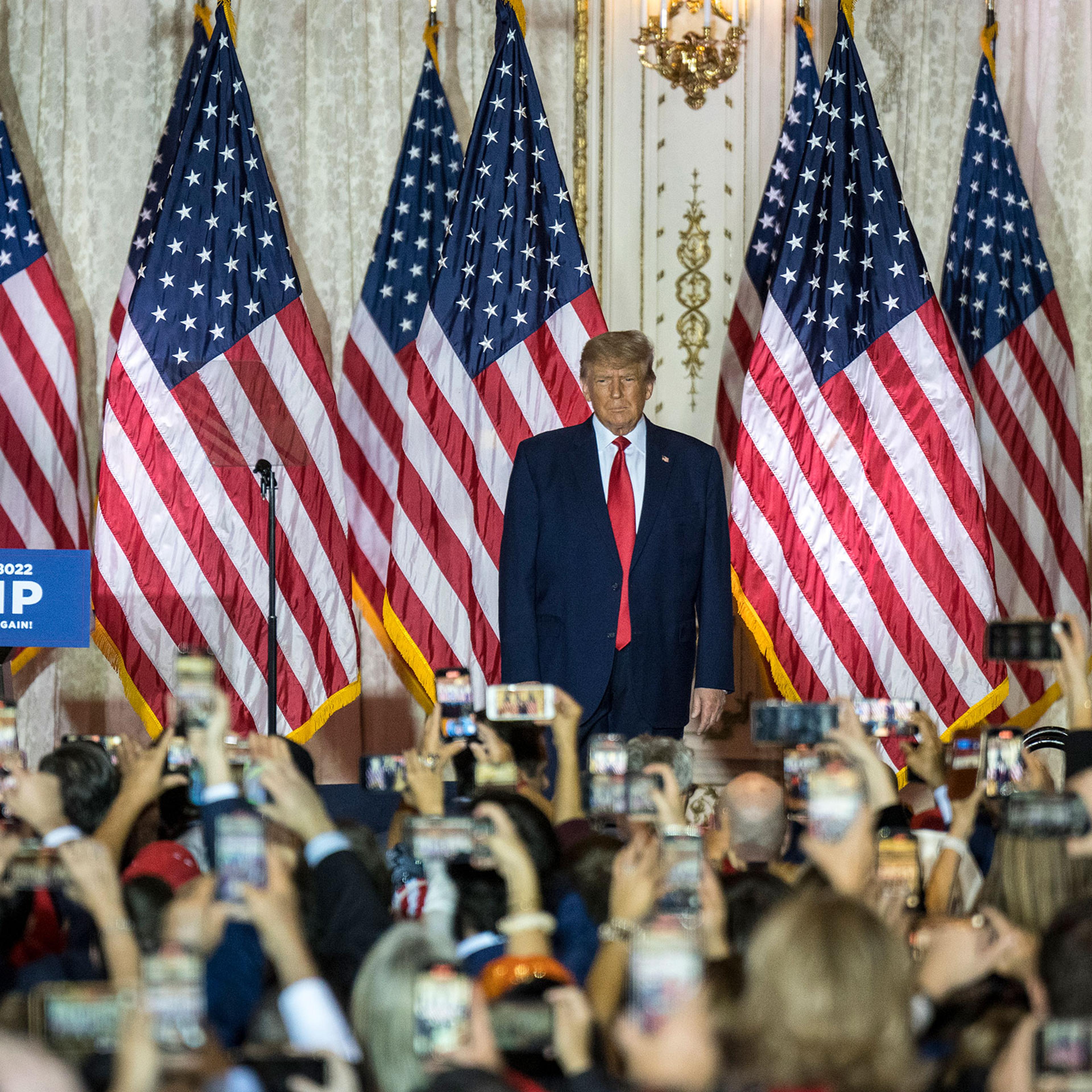 Former president Donald Trump announcement at Mar-a-Lago