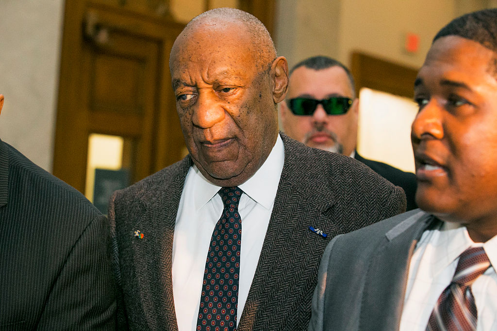 Bill Cosby at the Montgomery County Courthouse in Pennsylvania, where a judge denied a motion to have the case against him dismissed on Wednesday.
