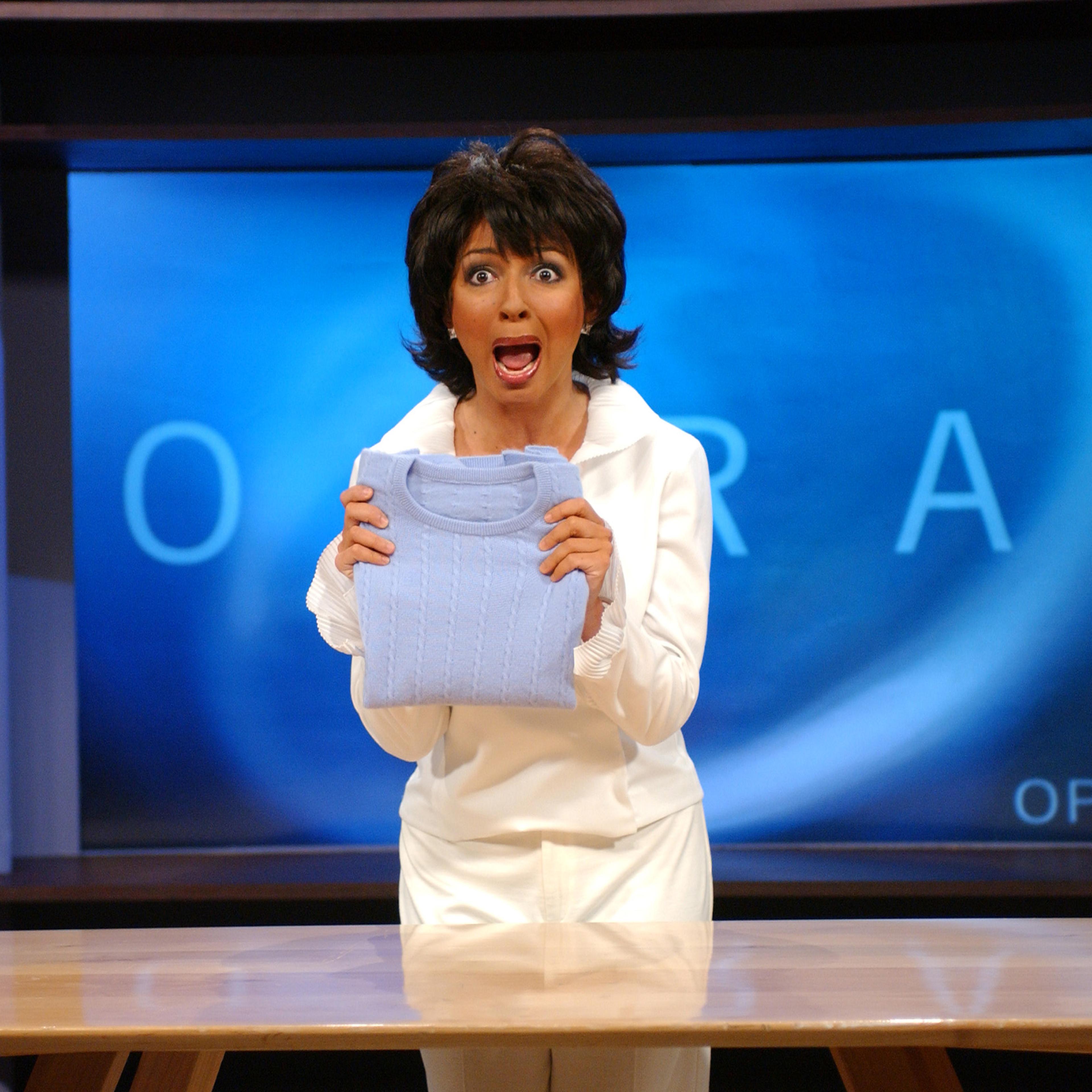 Maya Rudolph as Oprah Winfrey during the "Oprah" skit on Saturday Night Live on February 7, 2004.