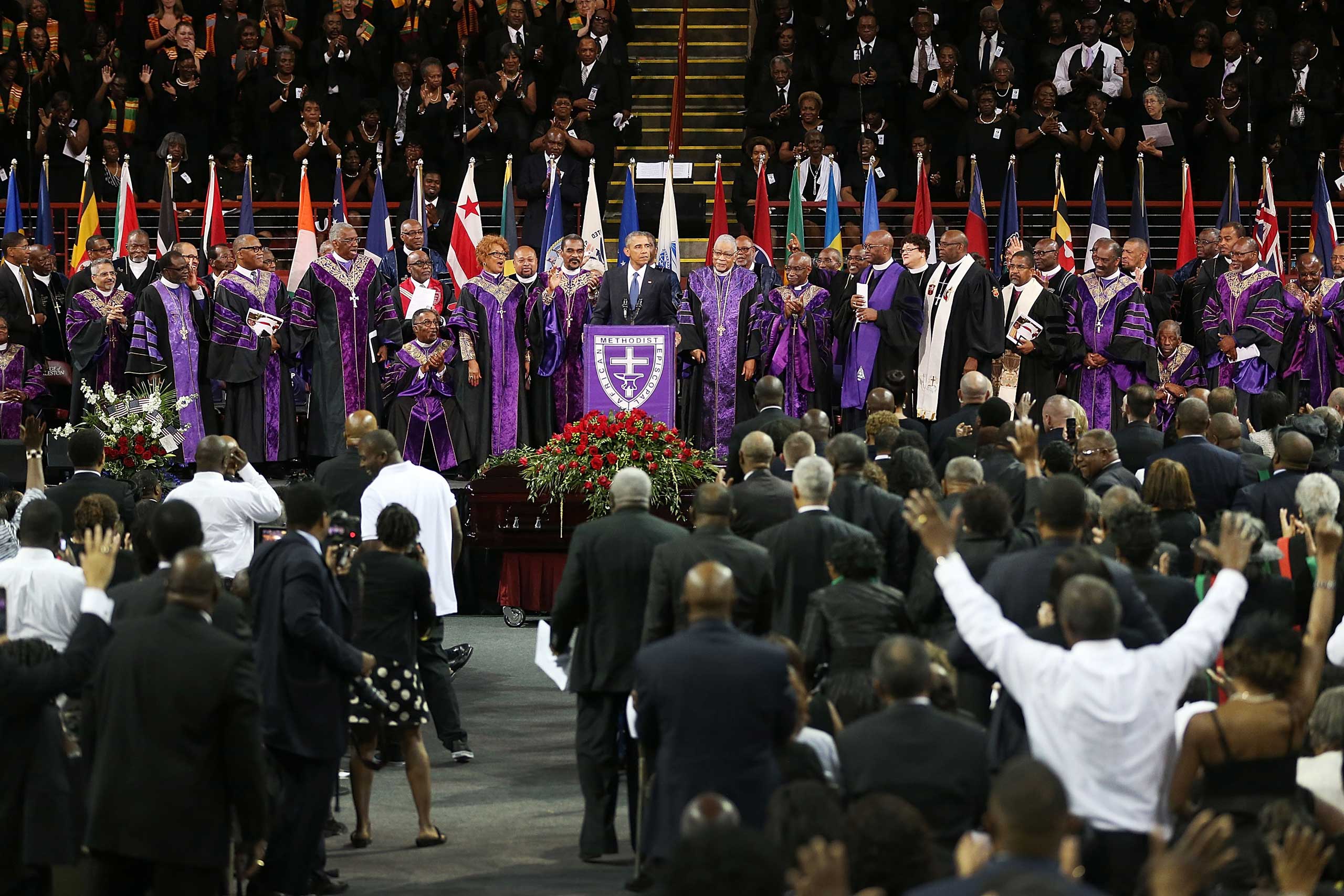 Obama eulogy Charleston South Carolina