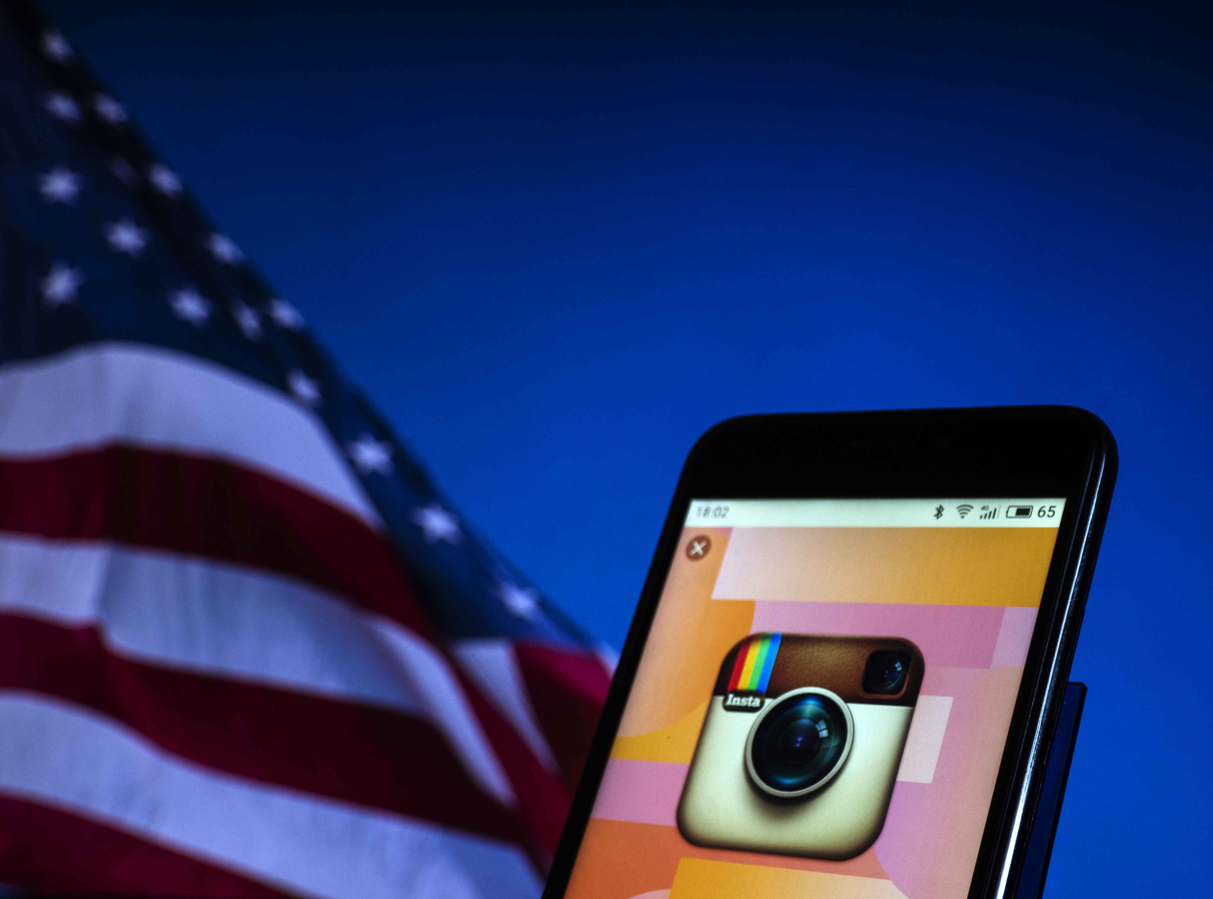 Instagram social networking website  seen displayed on a