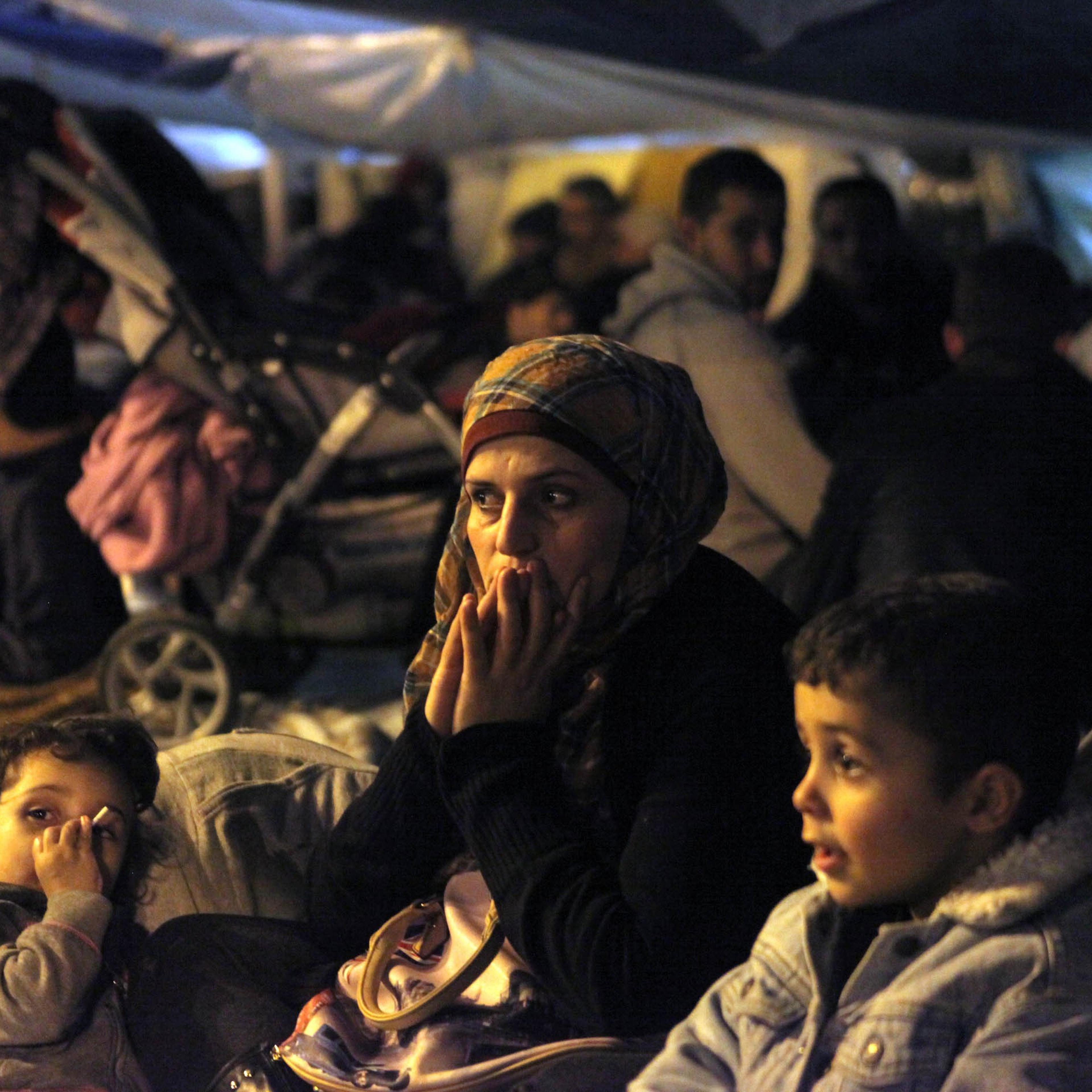 Syrian Refugees' Hunger Strike Outside Greek Parliament