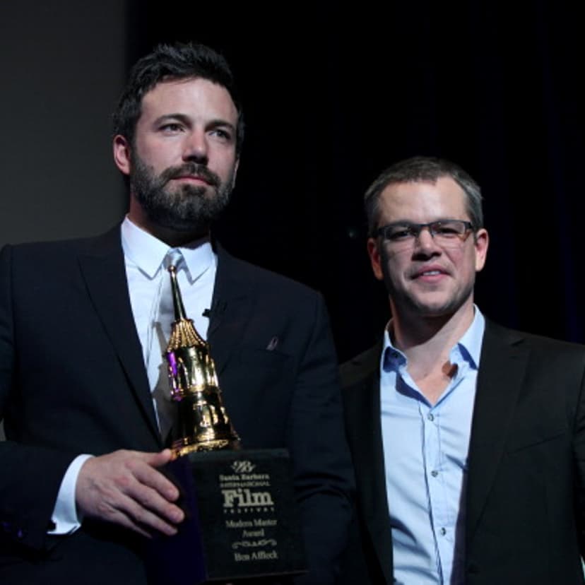 Ben Affleck and Matt Damon at the 28th Santa Barbara International Film Festival in Santa Barbara, Calif. on Jan. 25, 2013.