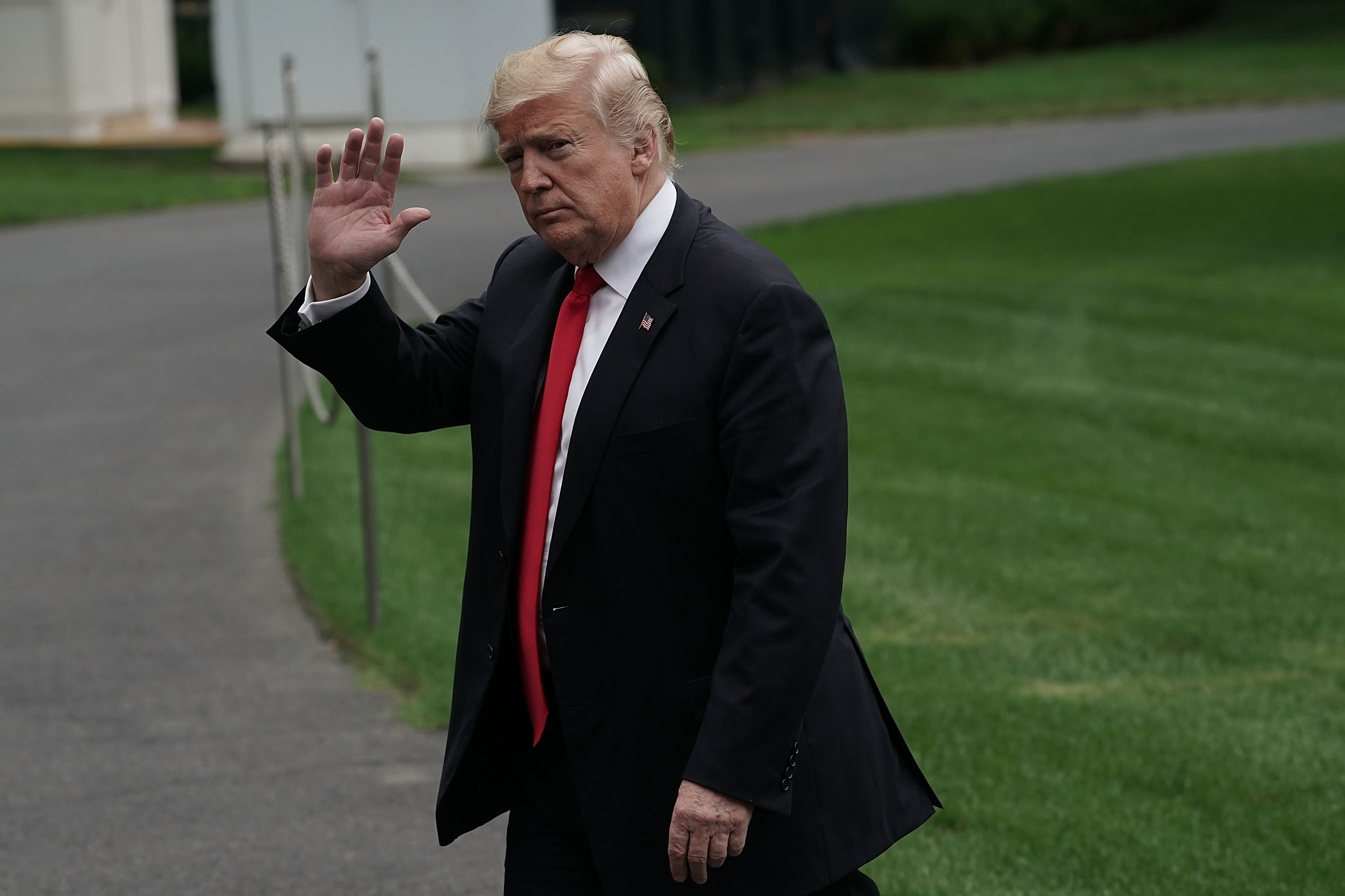 President Trump Arrives Back To The White House From New York After Attending United Nations General Assembly