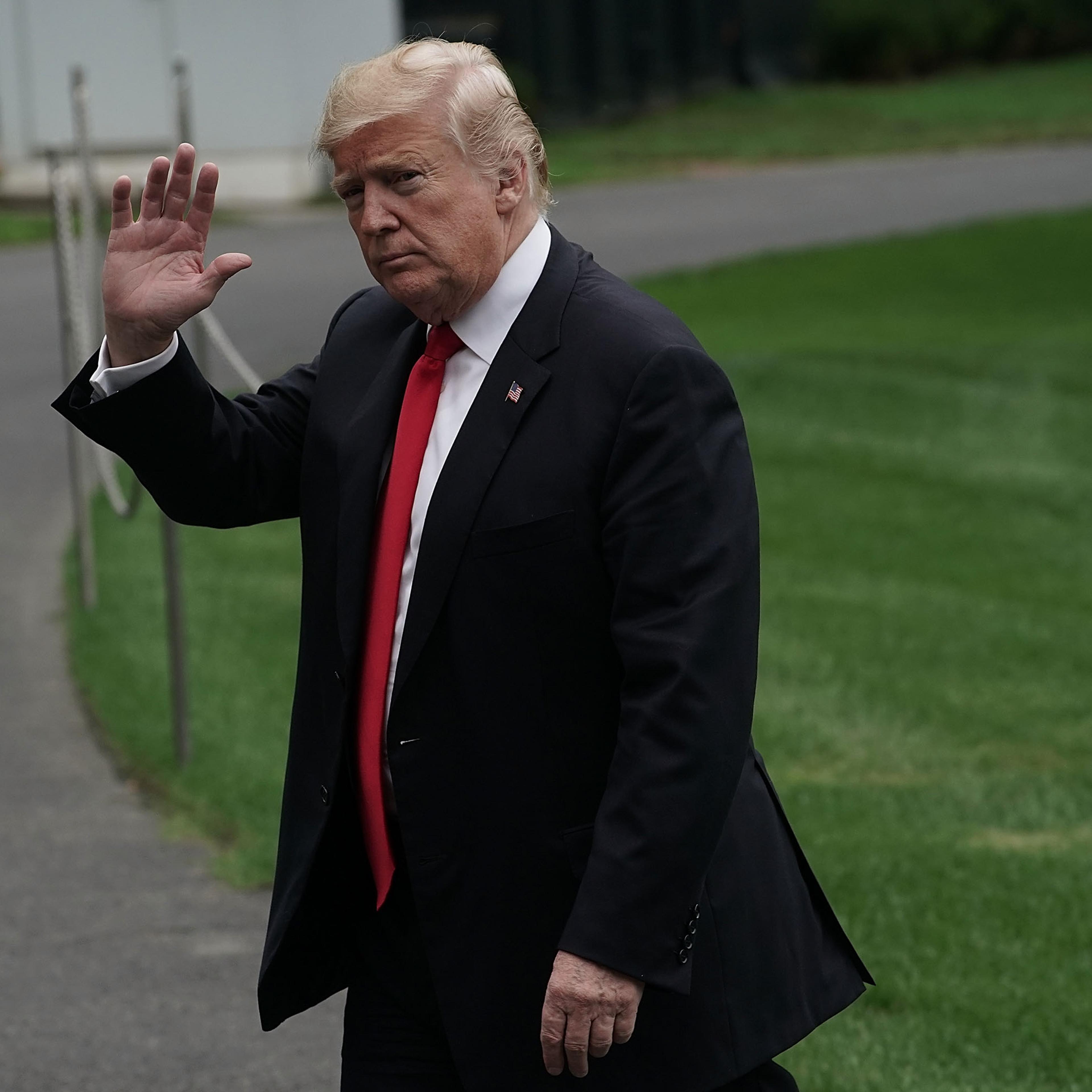President Trump Arrives Back To The White House From New York After Attending United Nations General Assembly