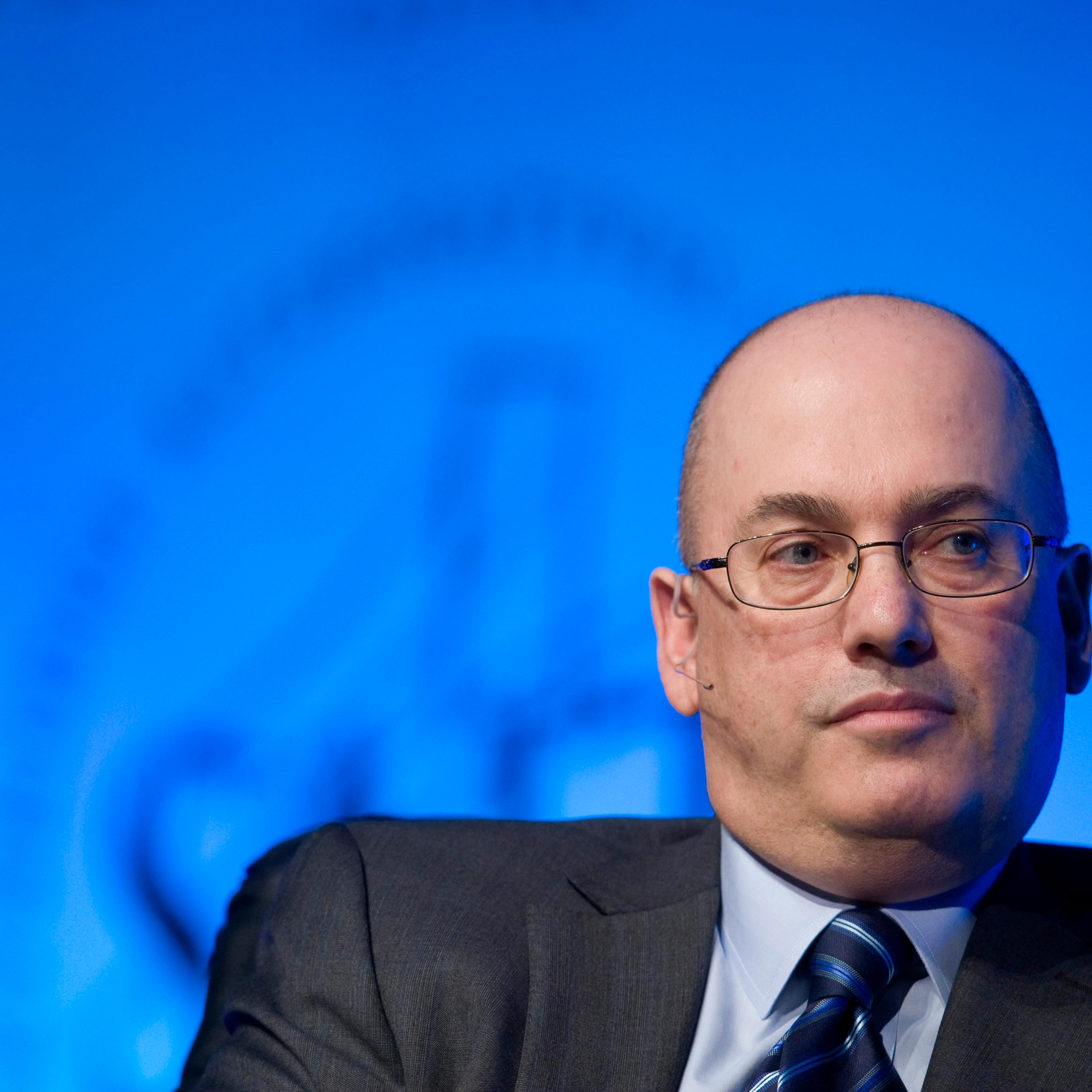 Hedge fund manager Cohen, founder and chairman of SAC Capital Advisors, listens to a question during an interview at the SALT Conference in Las Vegas