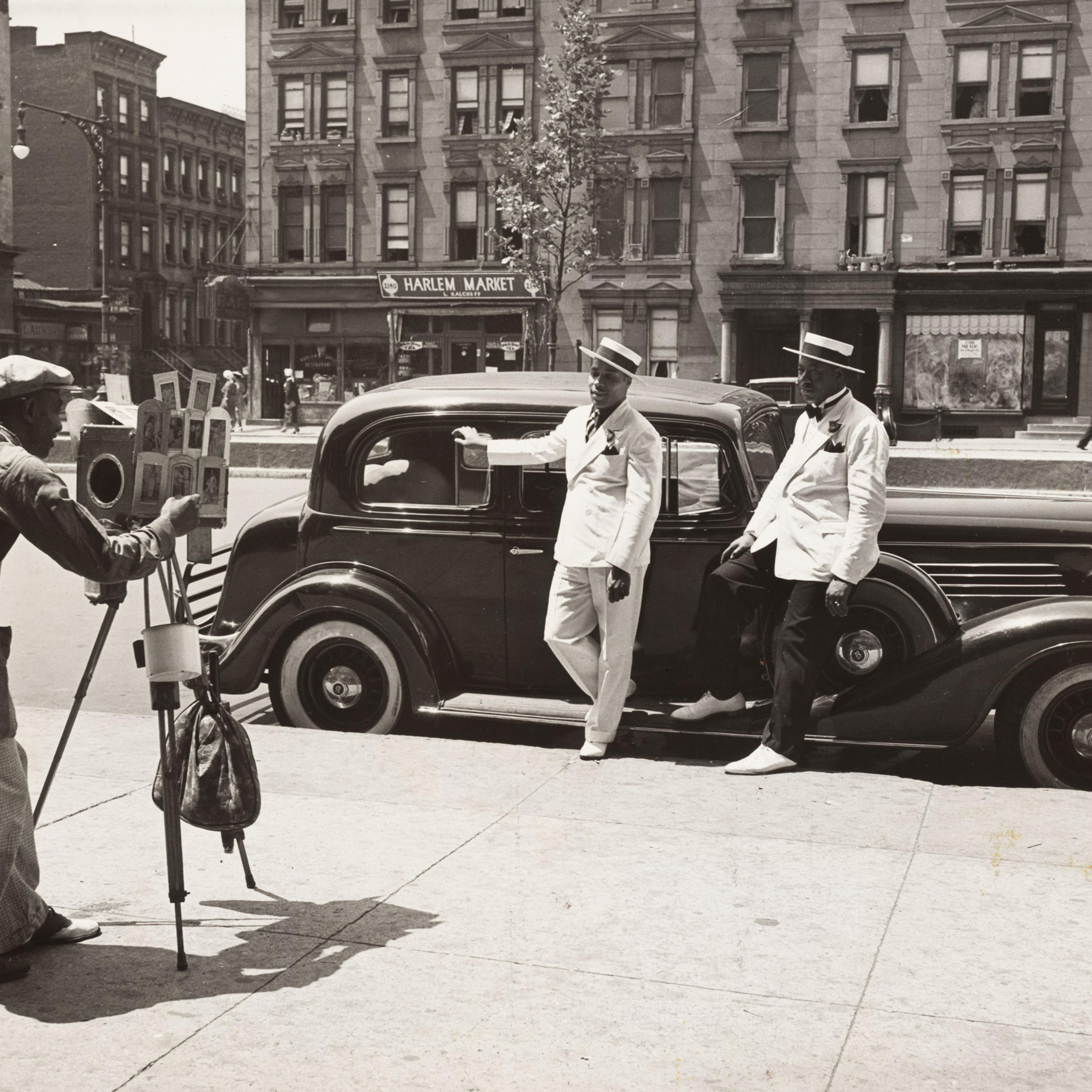 Photographer Zack Brown shooting dapper men in Harlem, ca. 1937