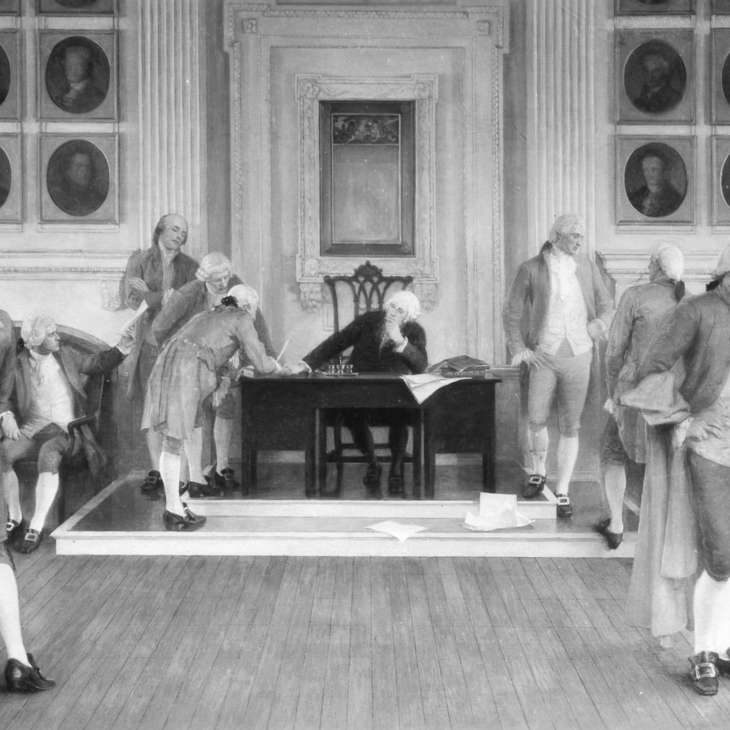 Painting of "The Signing of the American Constitution"