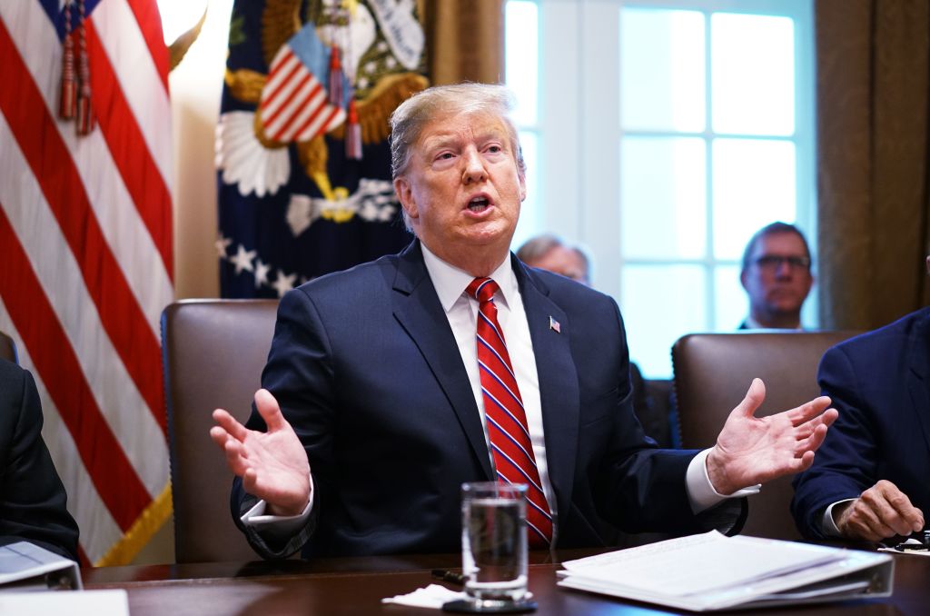 Donald Trump, Michael Cohen check