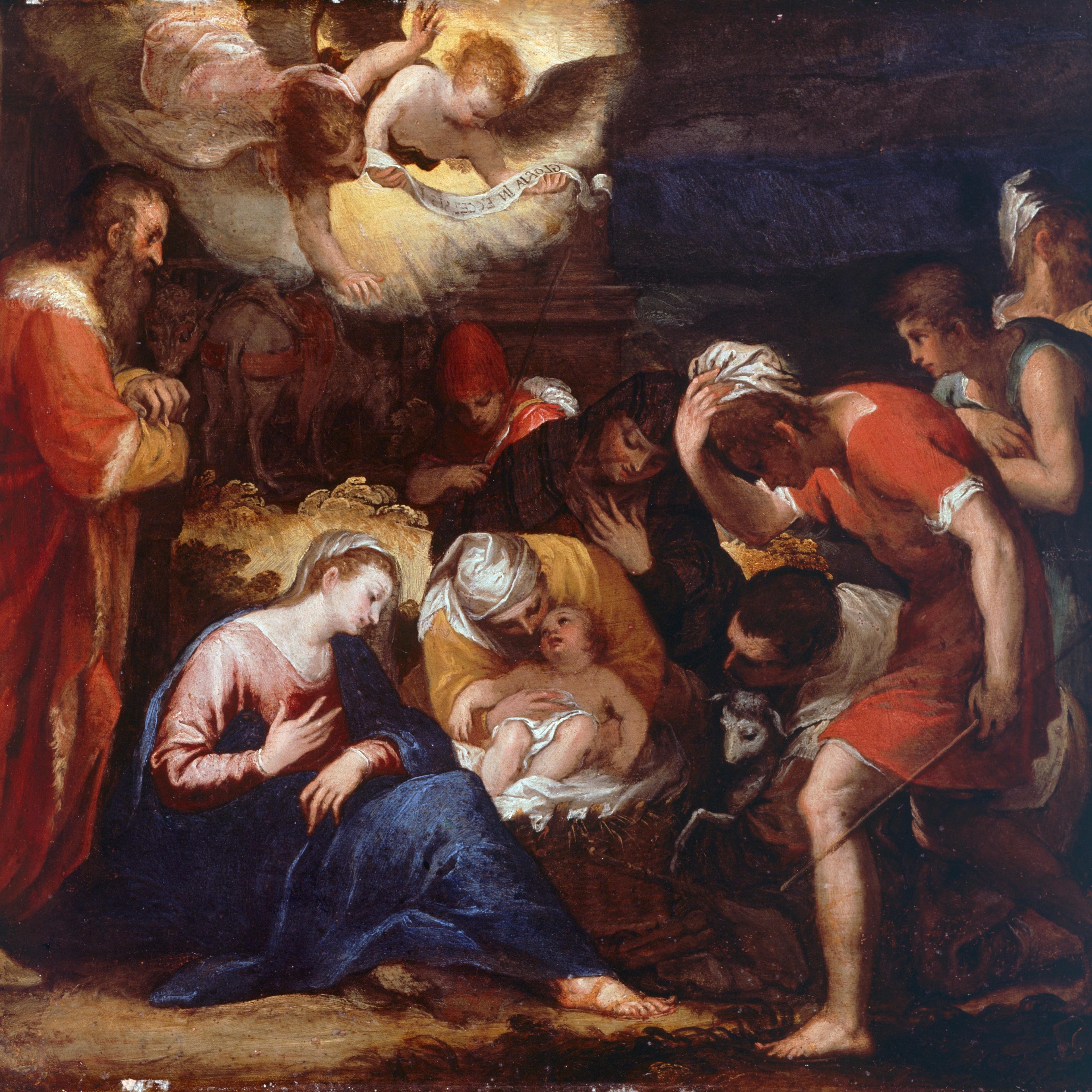 Nativity, painting by Johann Rottenhammer (1564-1625)