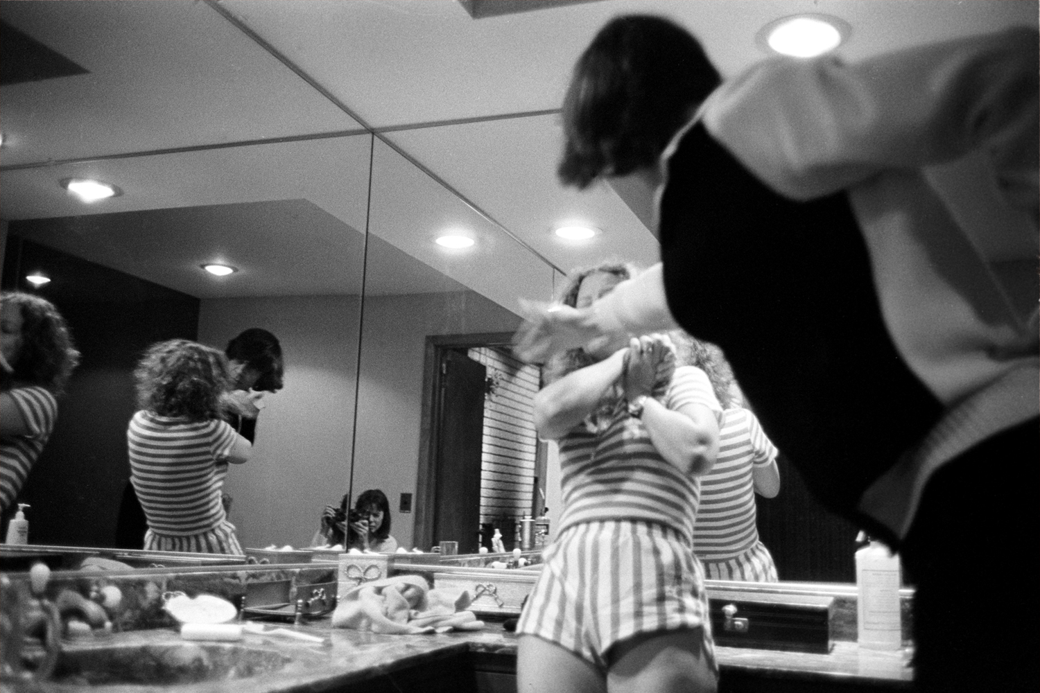 Donna Ferrato has documented domestic violence for more than 30 years. Here, she gives LightBox the backstory behind some of her most harrowing images. <br><br>
I heard Lisa screaming and things breaking. As soon as I entered the bathroom Garth raised his hand to slap his wife in the face. I took the picture because without it I knew noone would ever believe it happened. Saddle River, N.J., 1982.