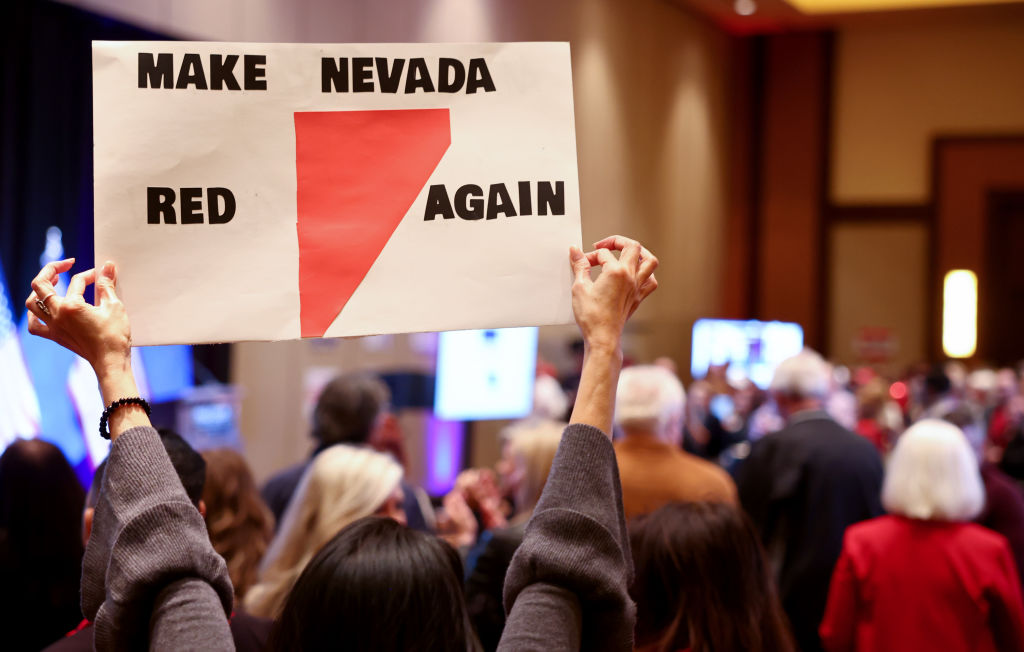 Nevada's Republican Candidates Adam Laxalt And Joe Lombardo Attend Midterm Election Night Party In Las Vegas