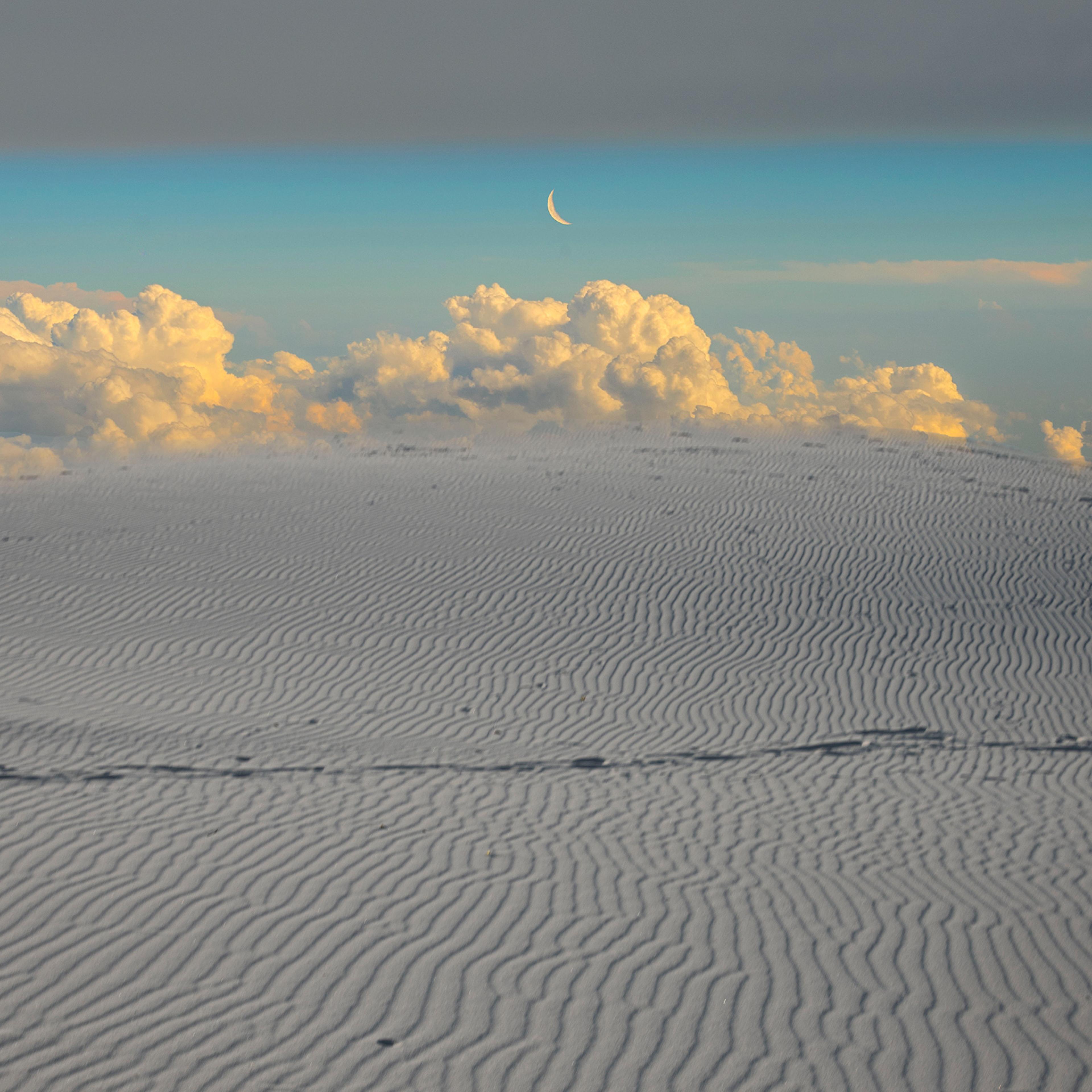 A rising moon