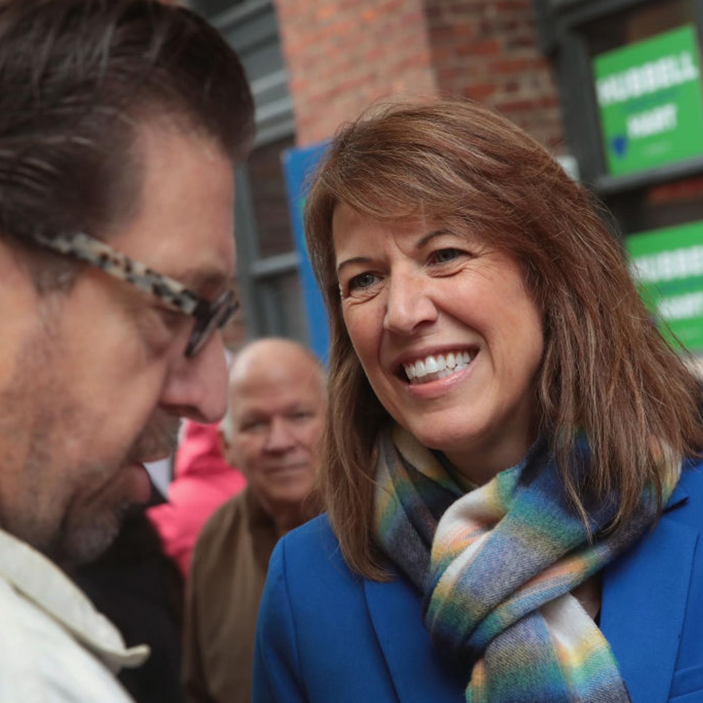 Iowa Democratic Challengers Cindy Axne And Fred Hubbell Campaign In Des Moines