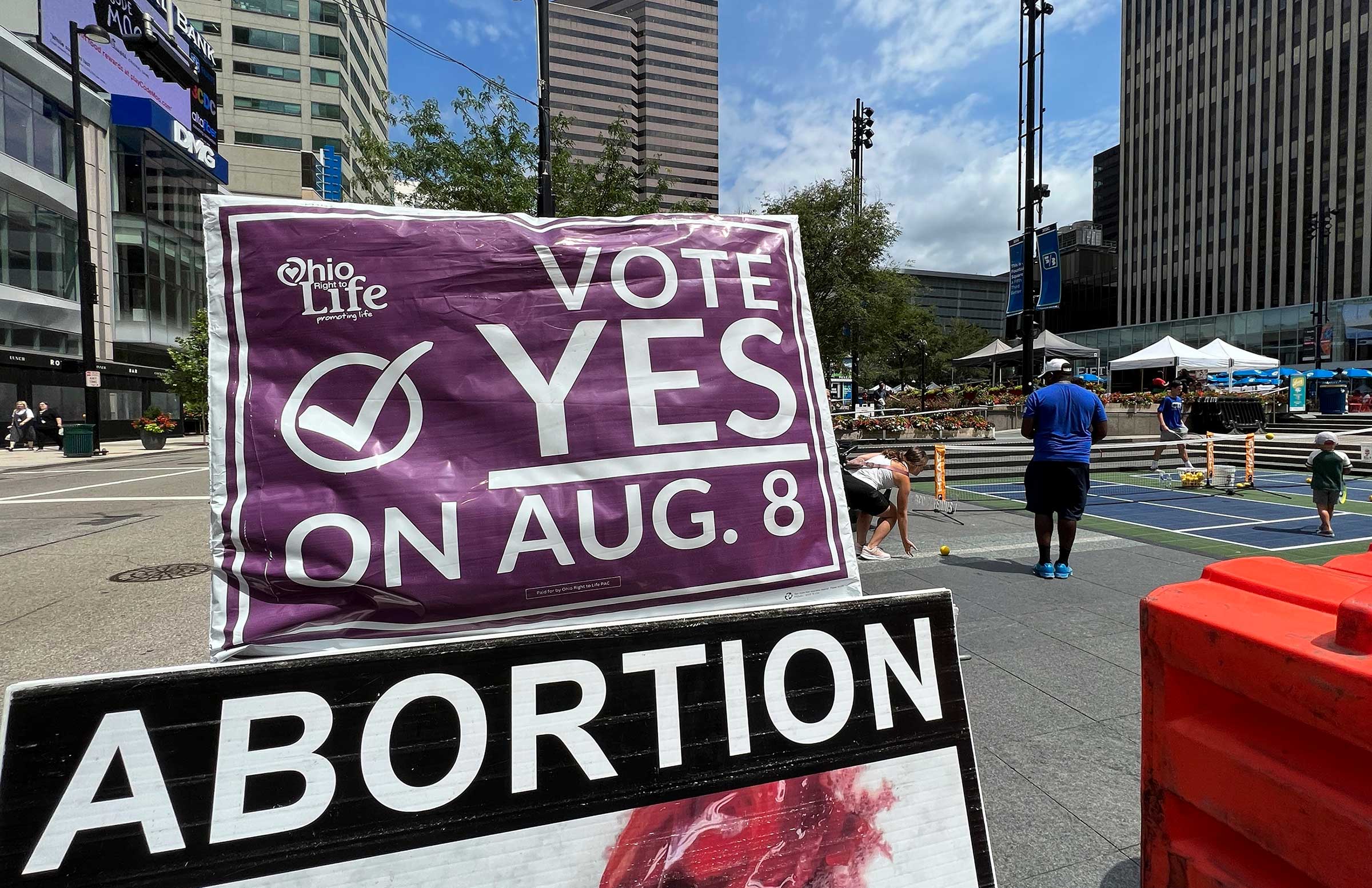 Sign in Ohio on abortion action on the ballot