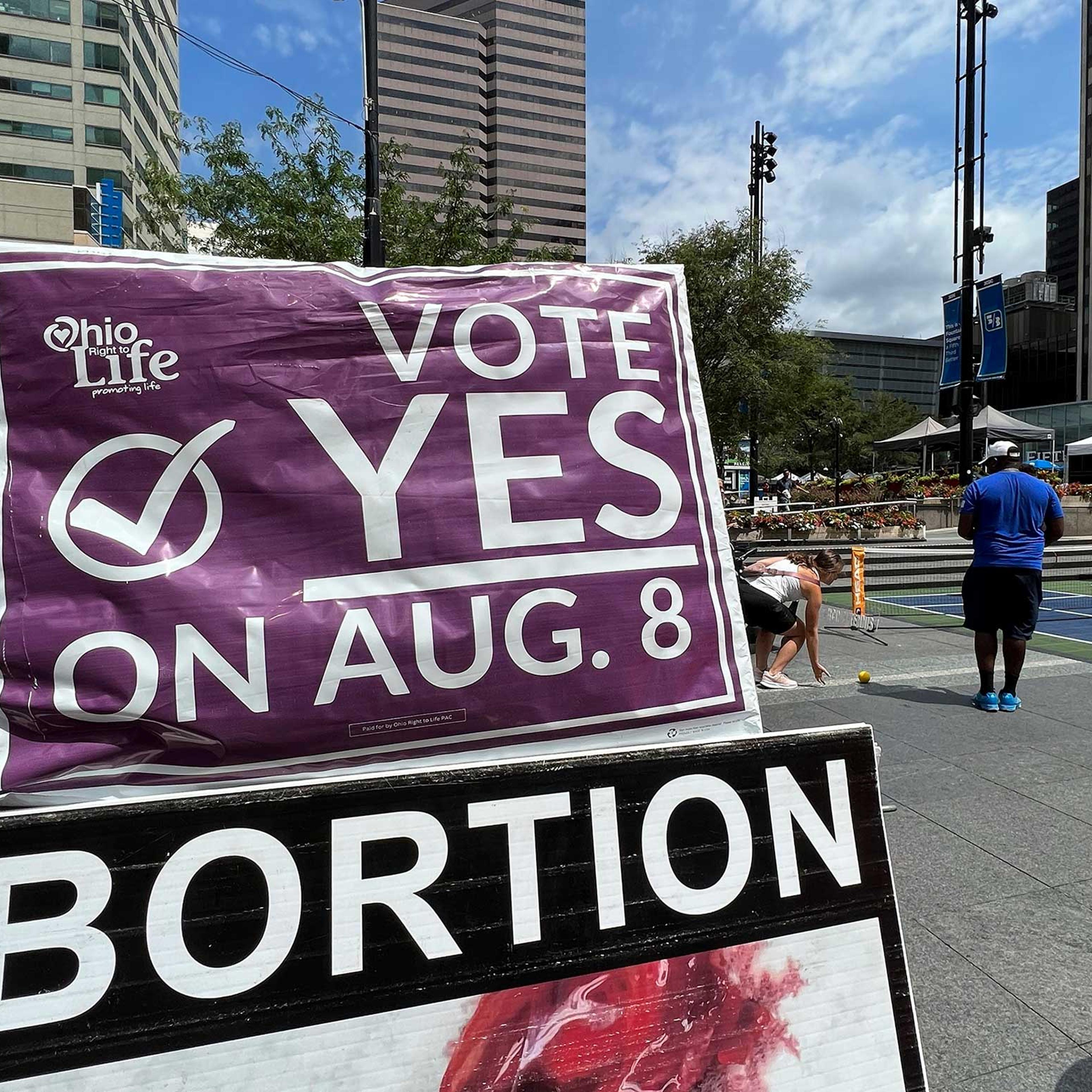 Sign in Ohio on abortion action on the ballot