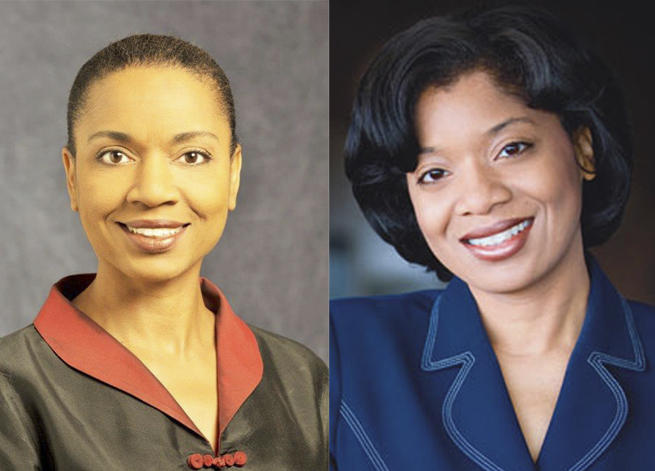 Carole J Woolford-Hunt, left, and Dr Susan J. Woolford