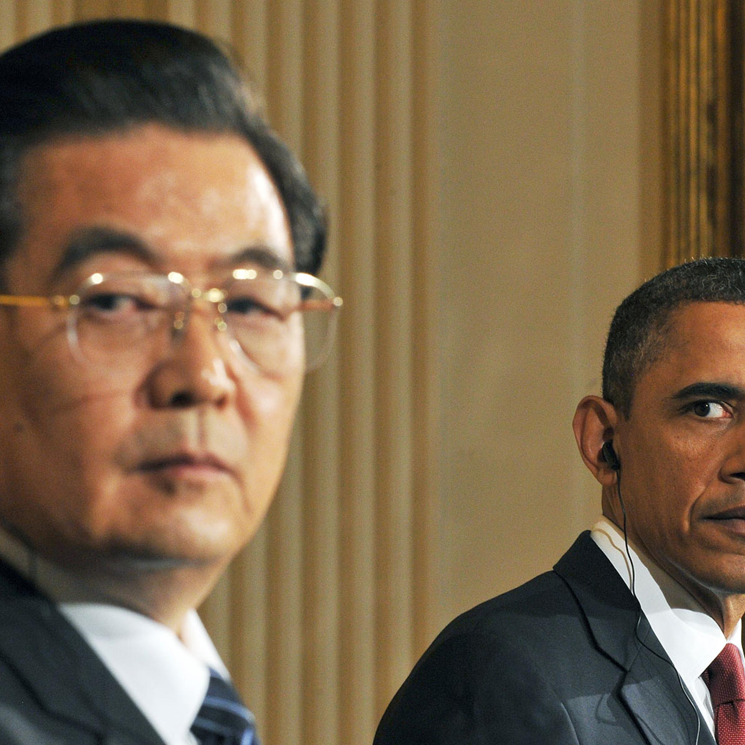 US President Barack Obama and his Chines