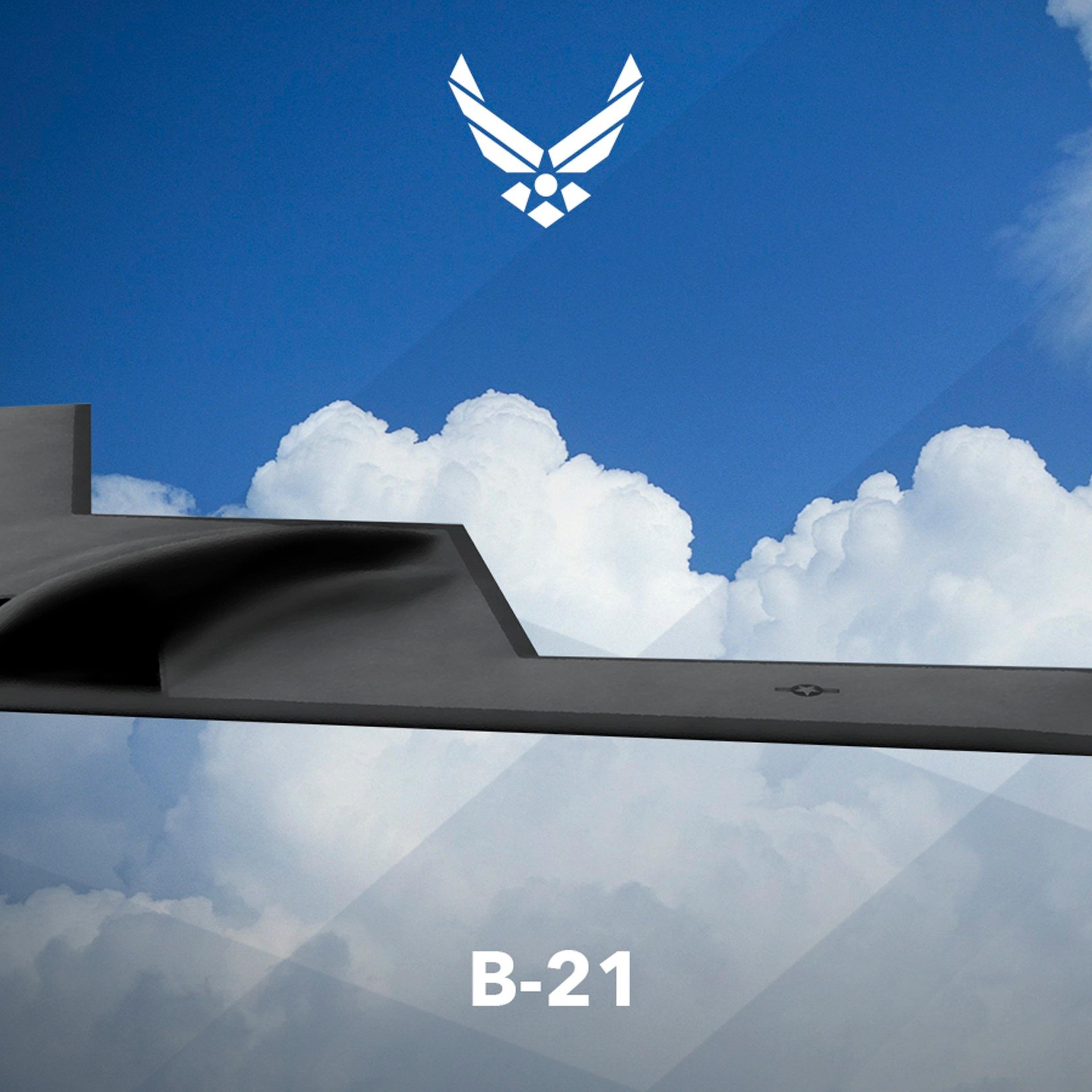 An artist rendering shows the first image of a new Northrop Grumman Corp long-range bomber B21, released on Feb. 26, 2016.