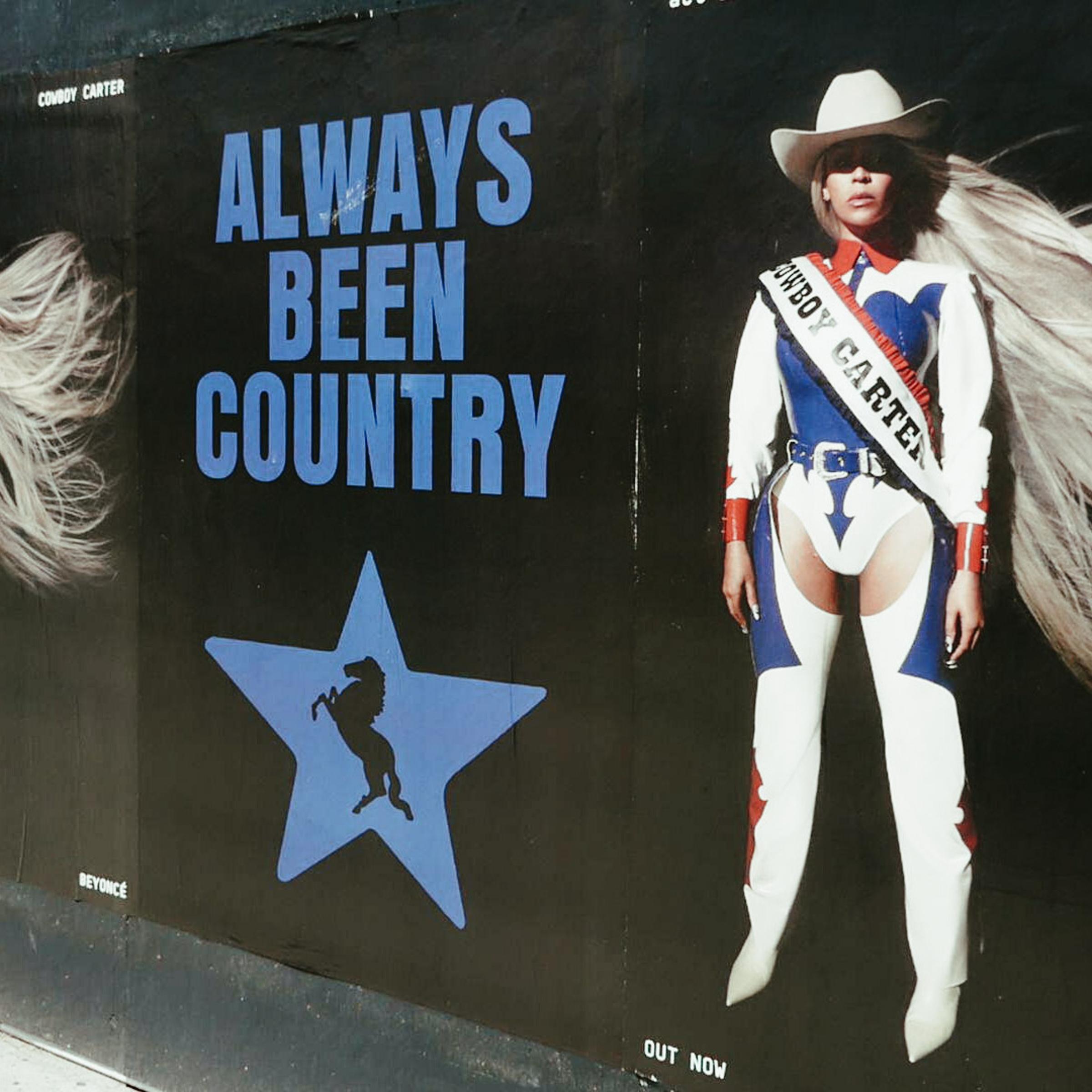 Beyonce Cowboy Carter Billboard on April 6, 2024 in Los Angeles, California.
