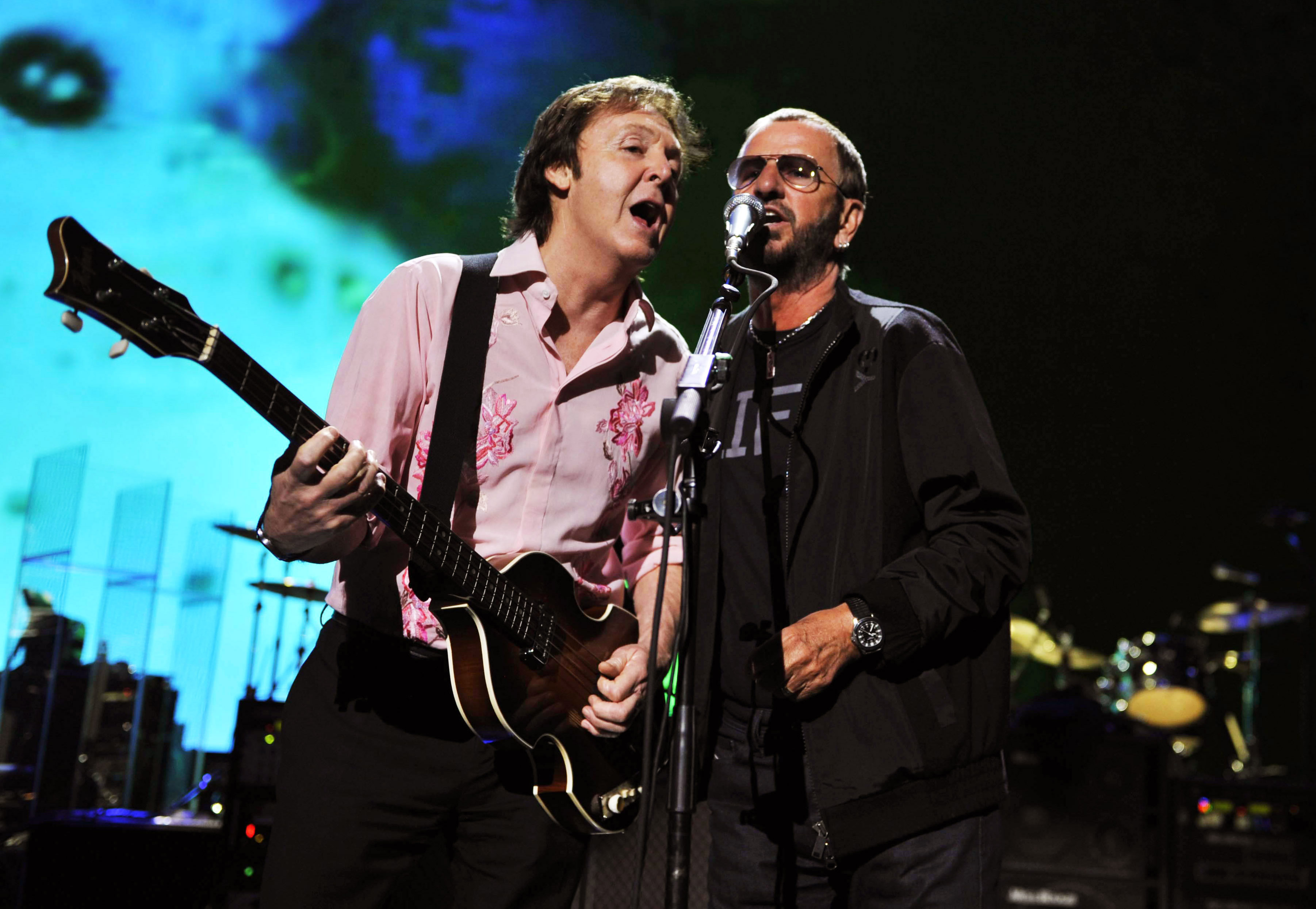 Ringo Starr, right, with fellow Beatle Paul McCartney.