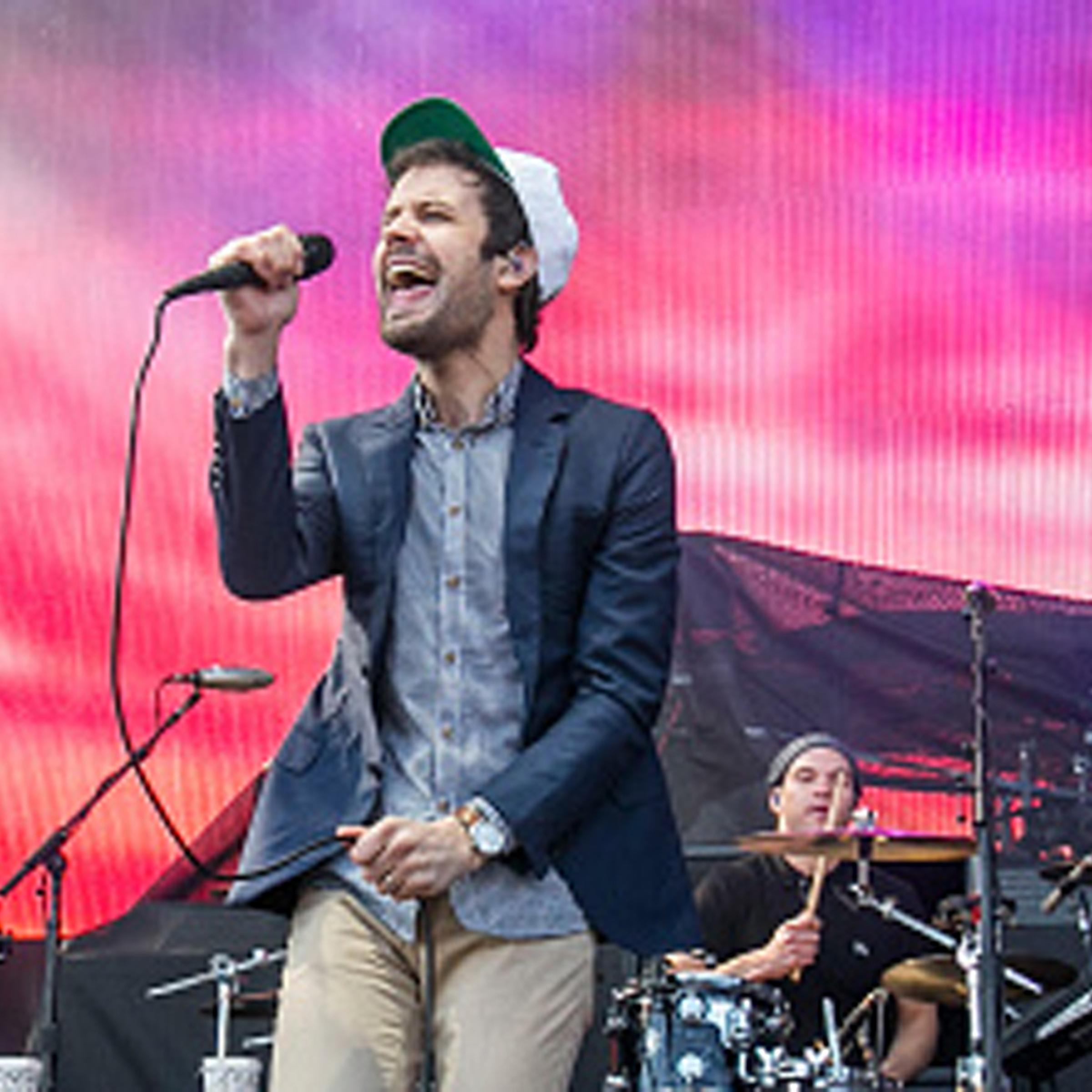Michael Angelakos of Passion Pit performs on April 4, 2015, in Indianapolis, Indiana.