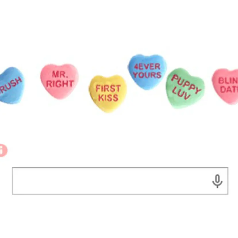 Google Doodle for Valentine's Day