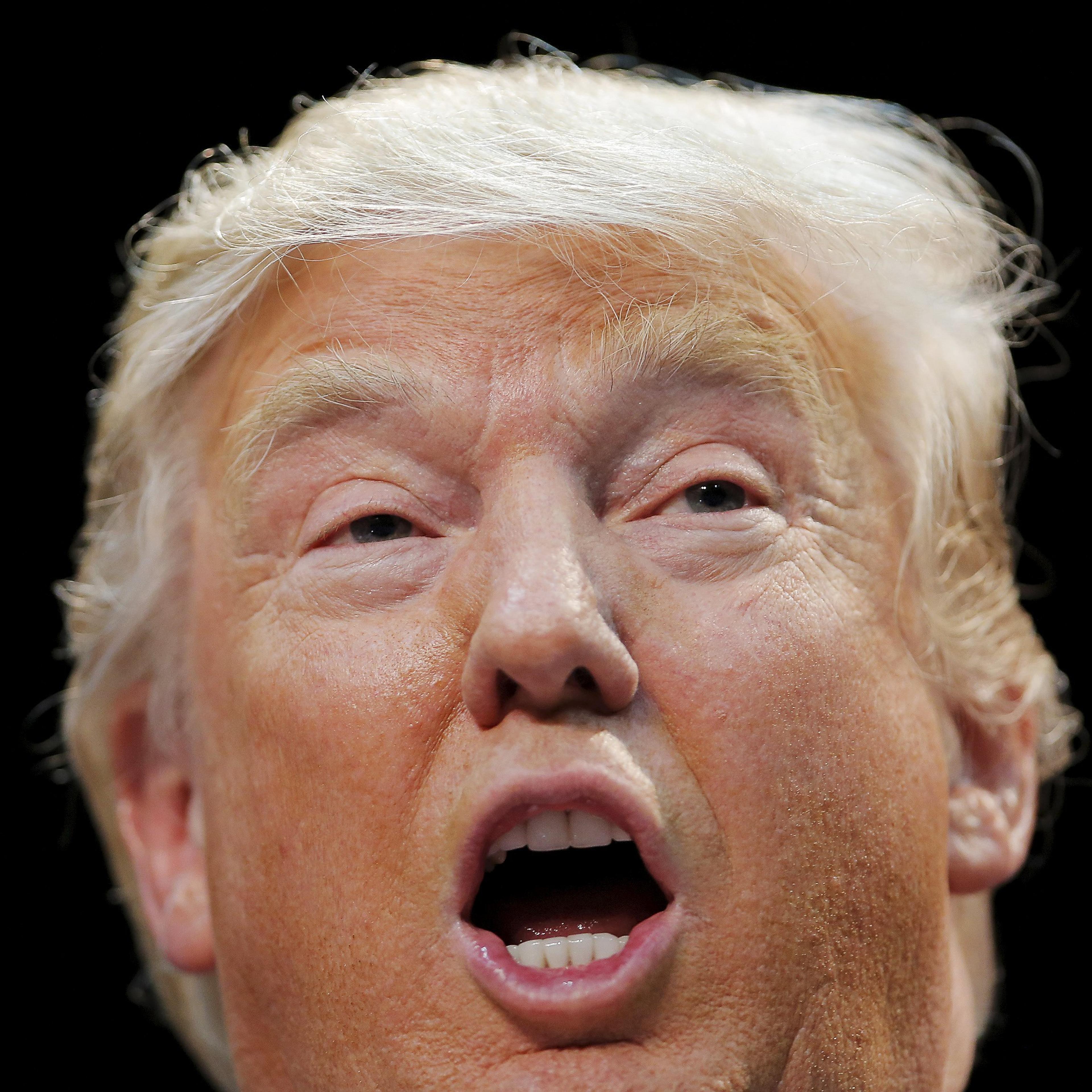 Republican presidential candidate Donald Trump speaks during a campaign event in Rock Hill