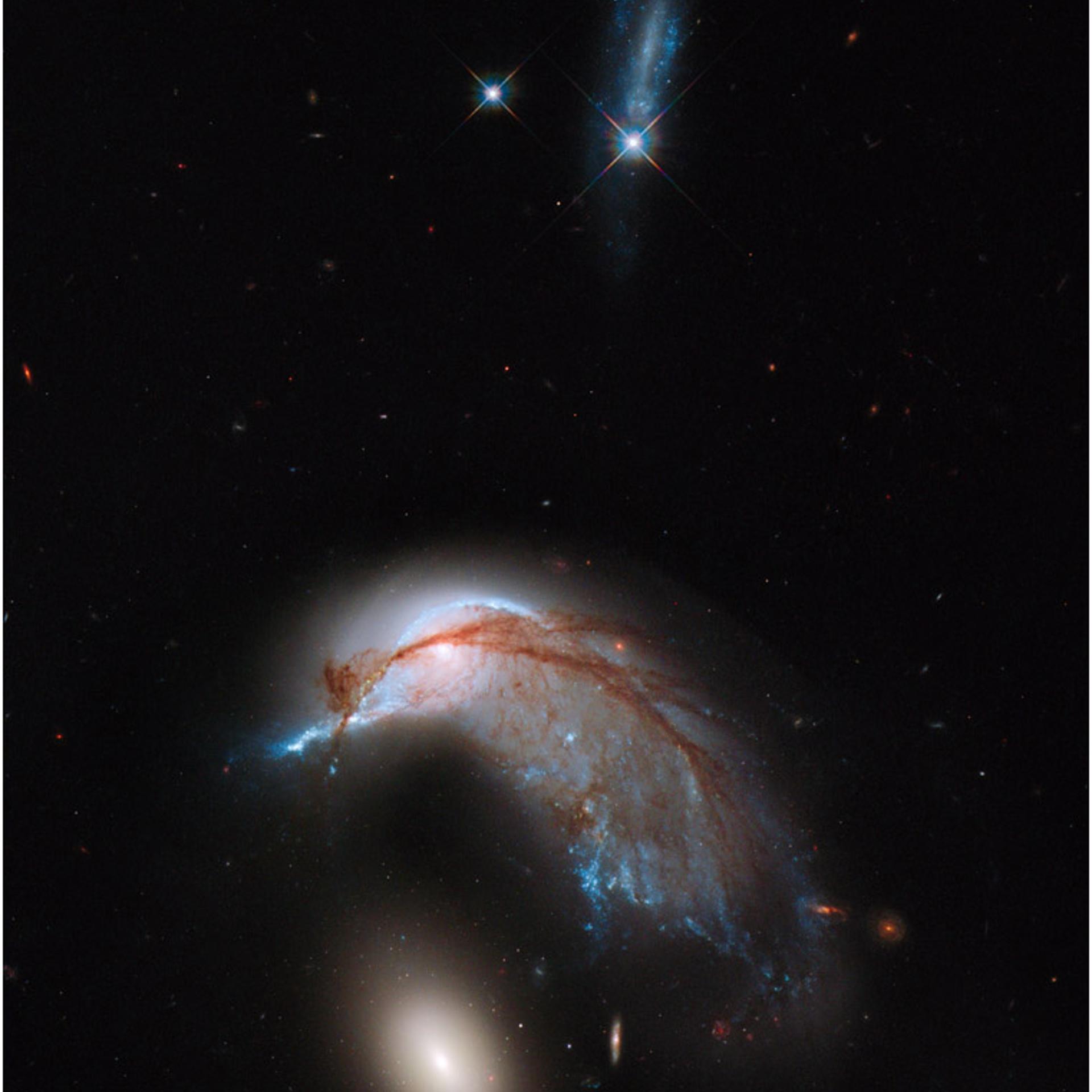 Hubble image of Arp 142