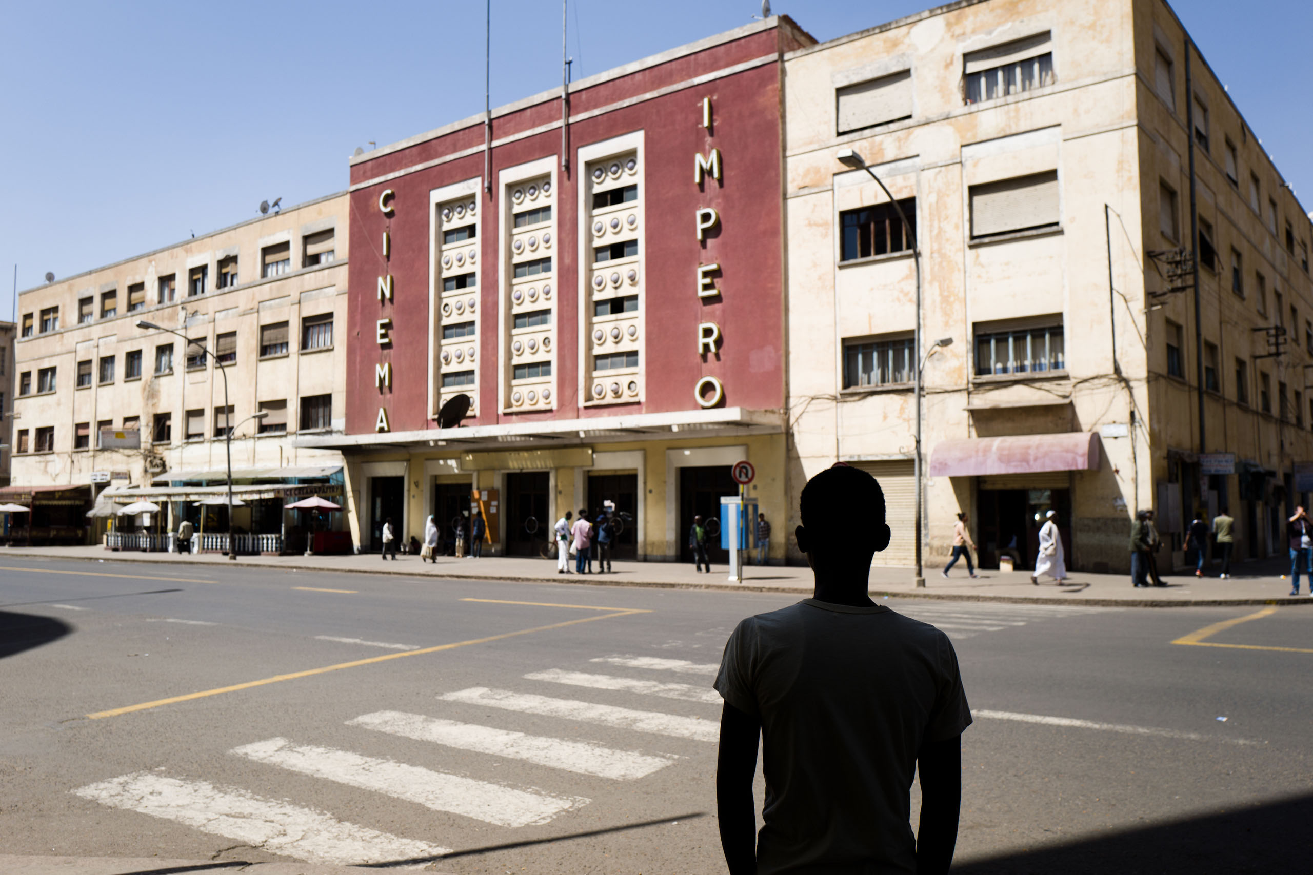 Cinema Impero, an art deco-style cinema in Asmara, Eritrea 2016.
