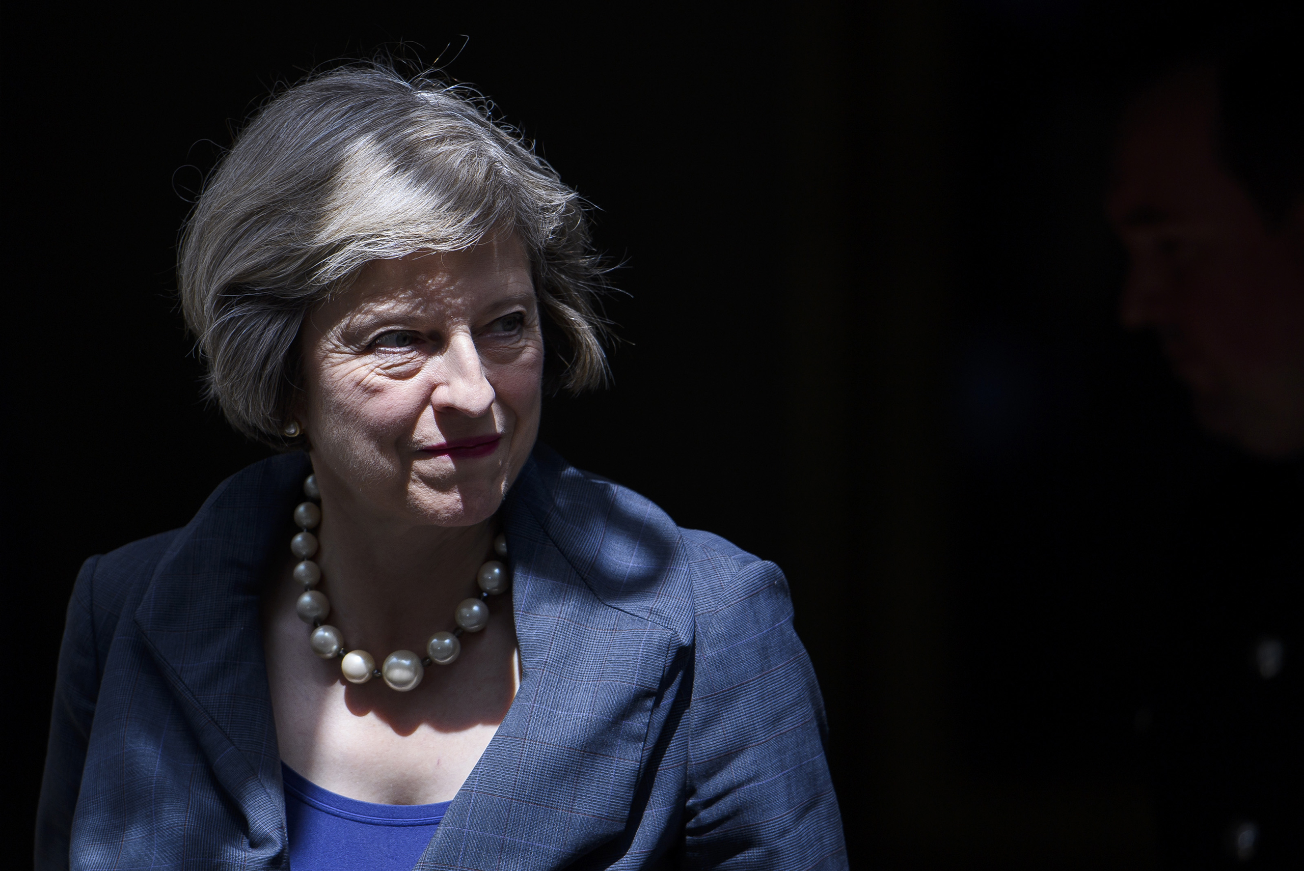 Britain's new Prime Minister, Theresa May, leaves 10 Downing Street in London on July 26, 2016.