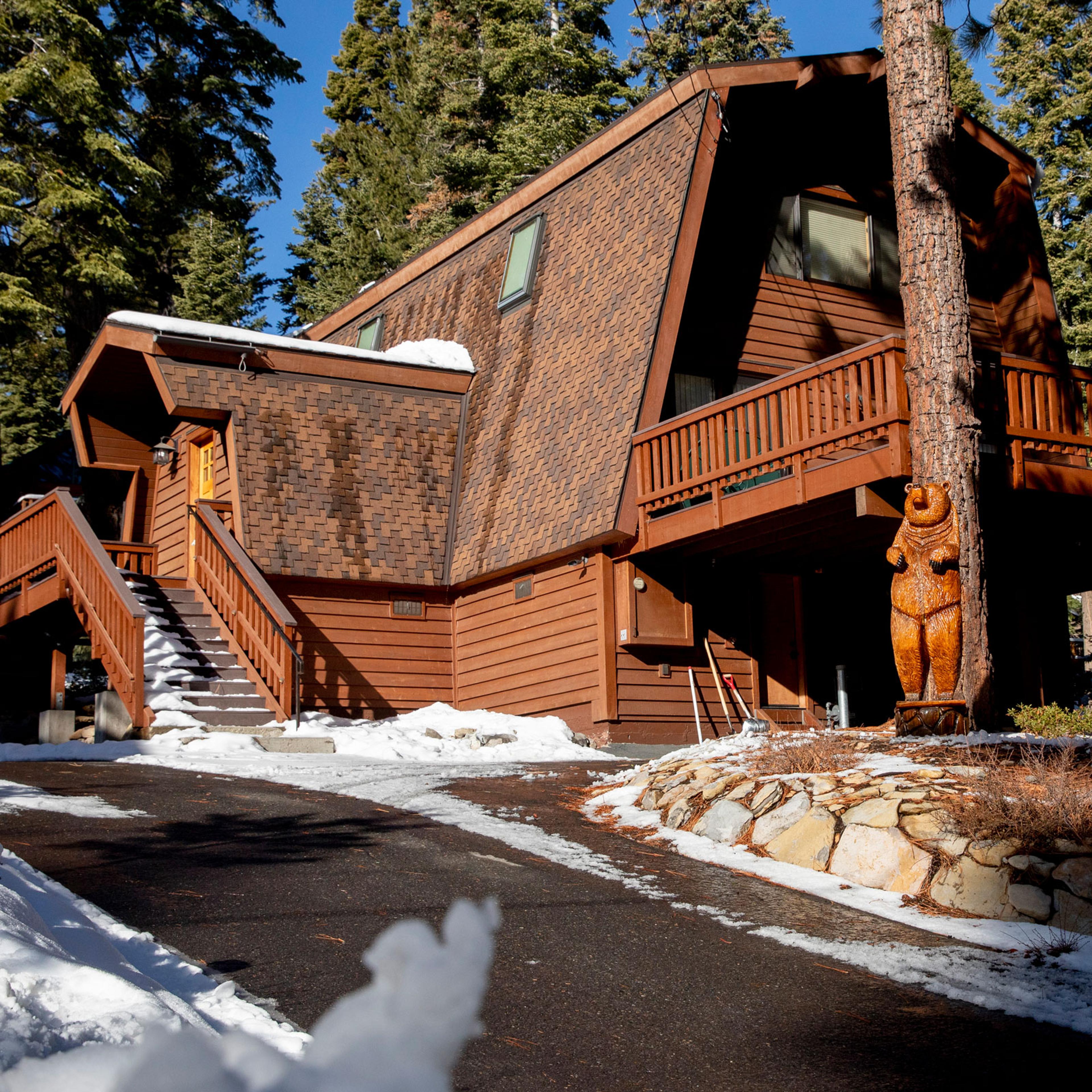 An Airbnb rental home is seen in the Agate Bay community near Lake Tahoe in Carnelian Bay, Calif. Saturday, December 19, 2020.
