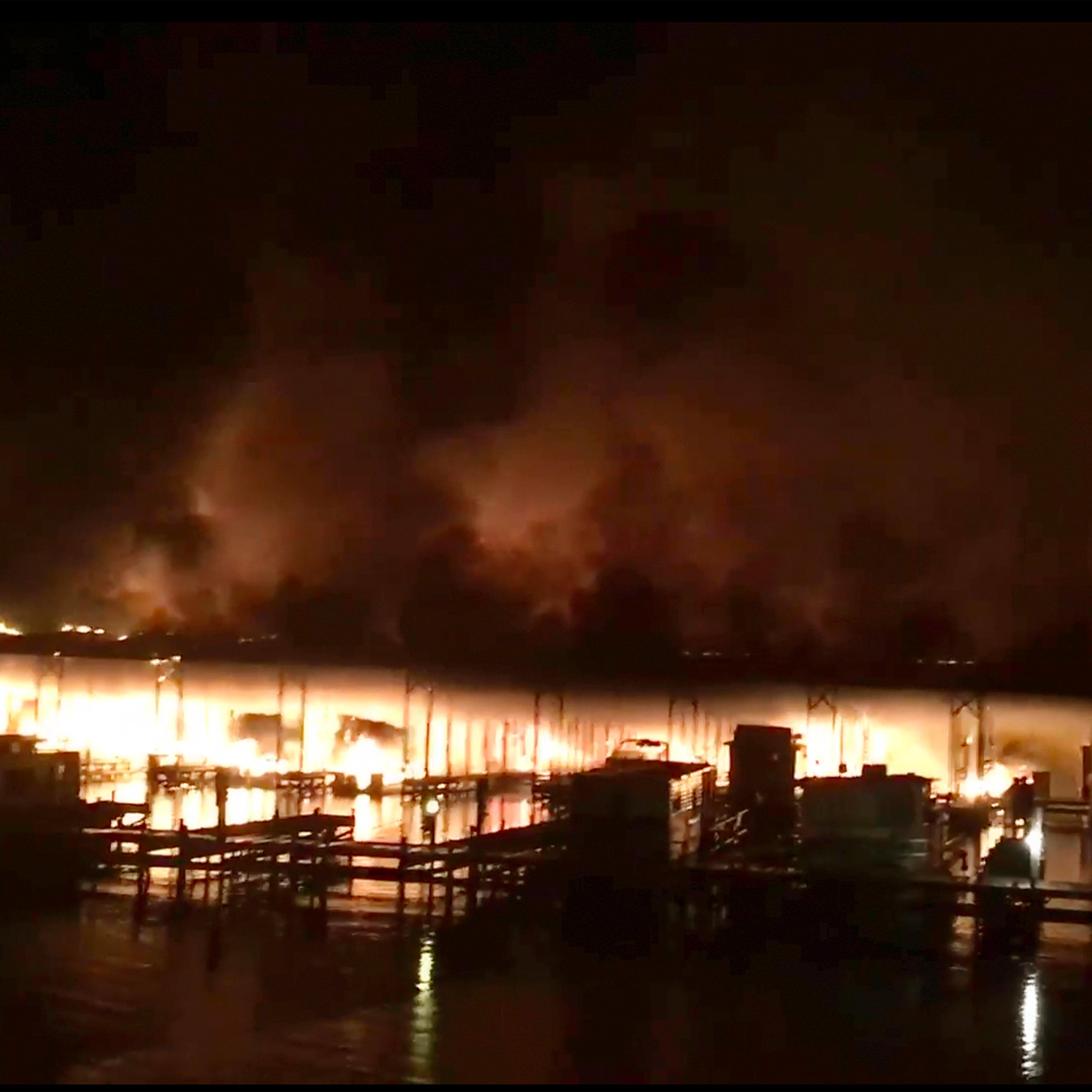Alabama Boat Dock Fire
