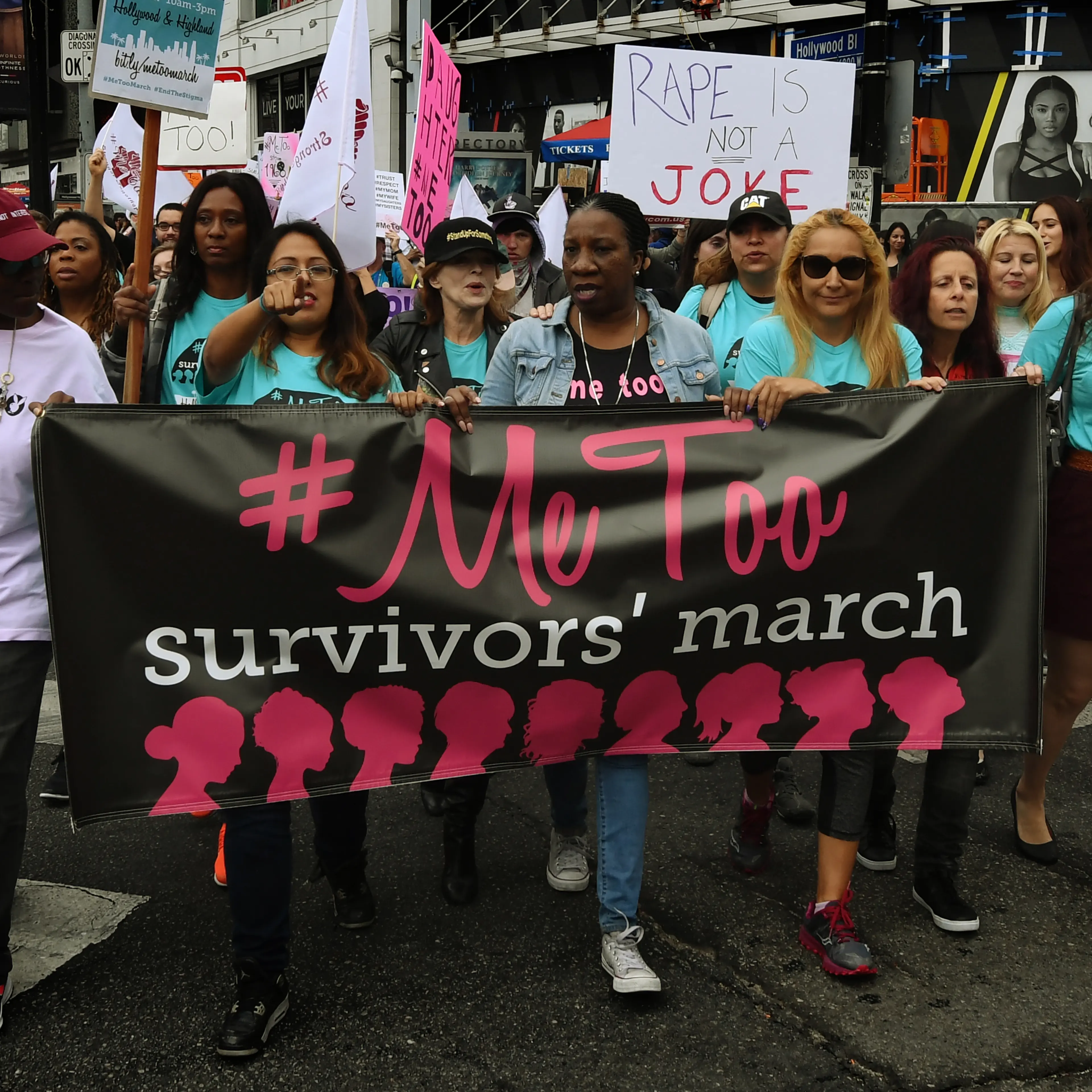#MeToo survivors march in Hollywood
