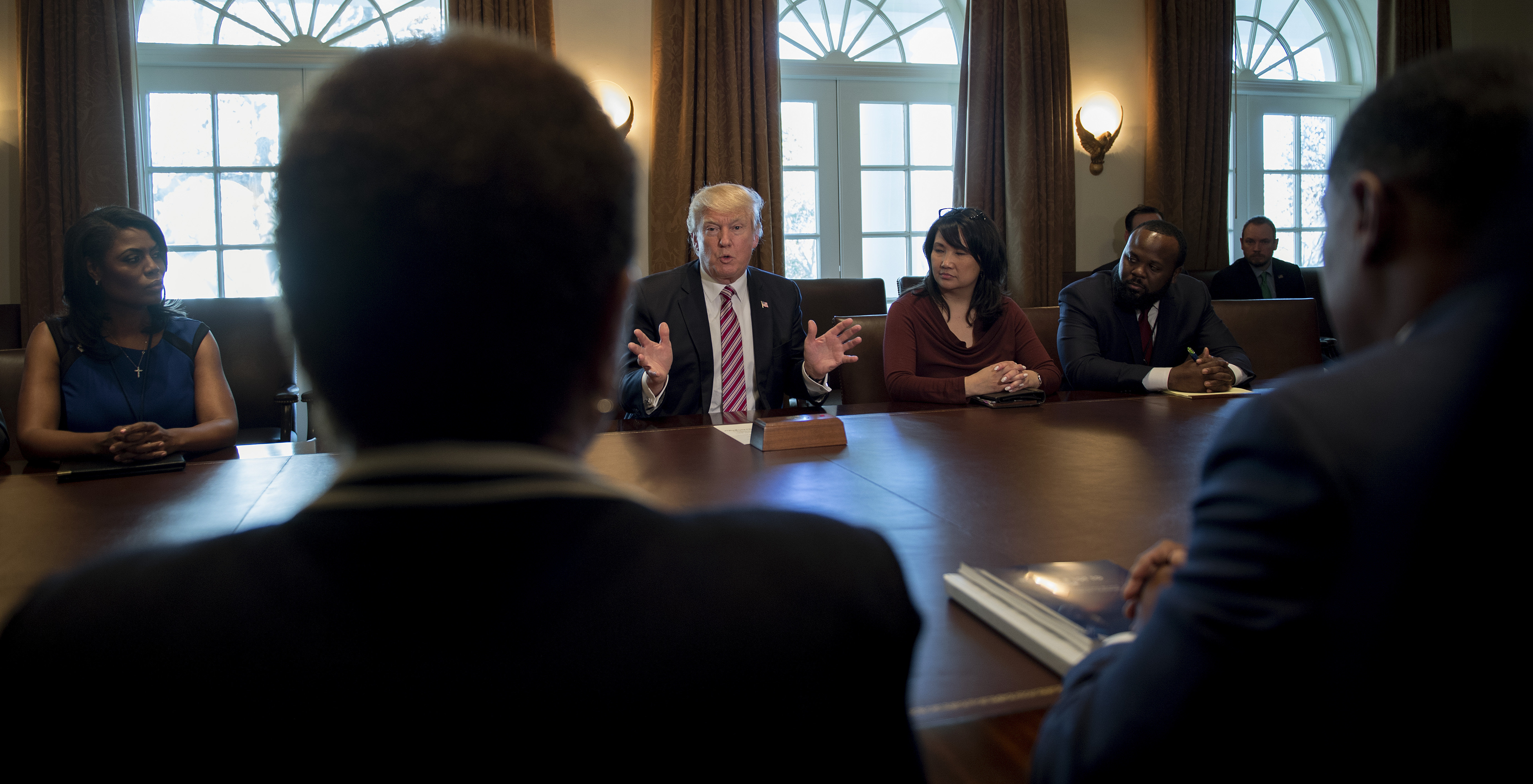 US-POLITICS-TRUMP-BLACK CAUCUS