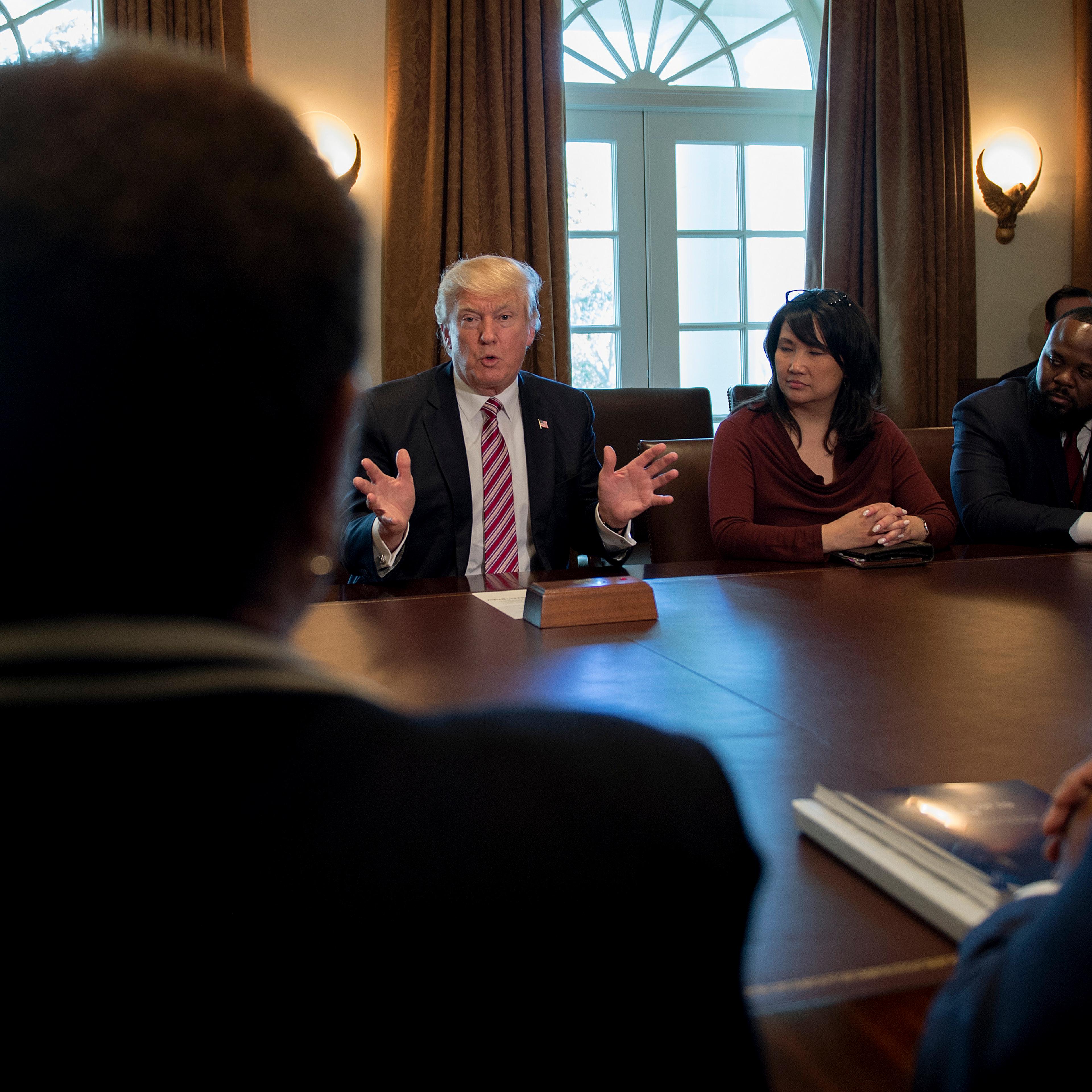 US-POLITICS-TRUMP-BLACK CAUCUS