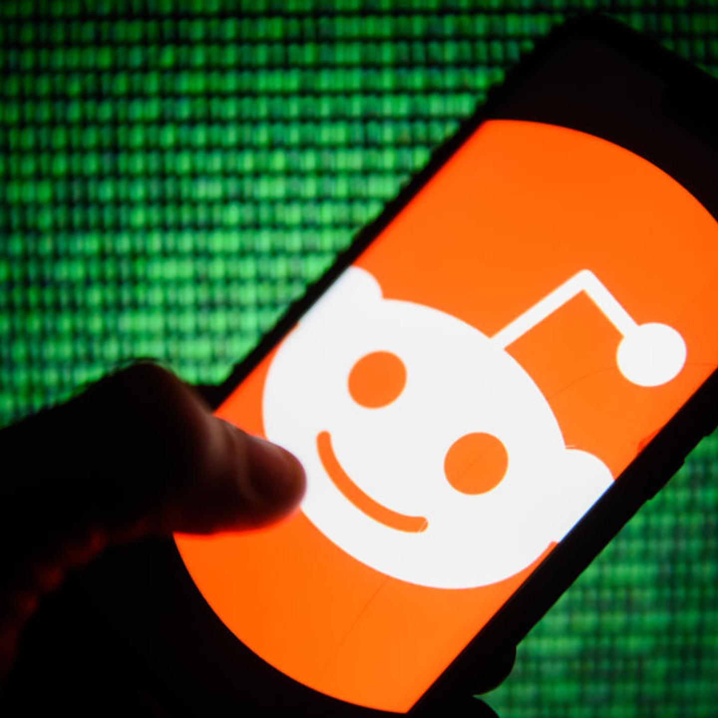 Reddit logo is seen on an android mobile phone