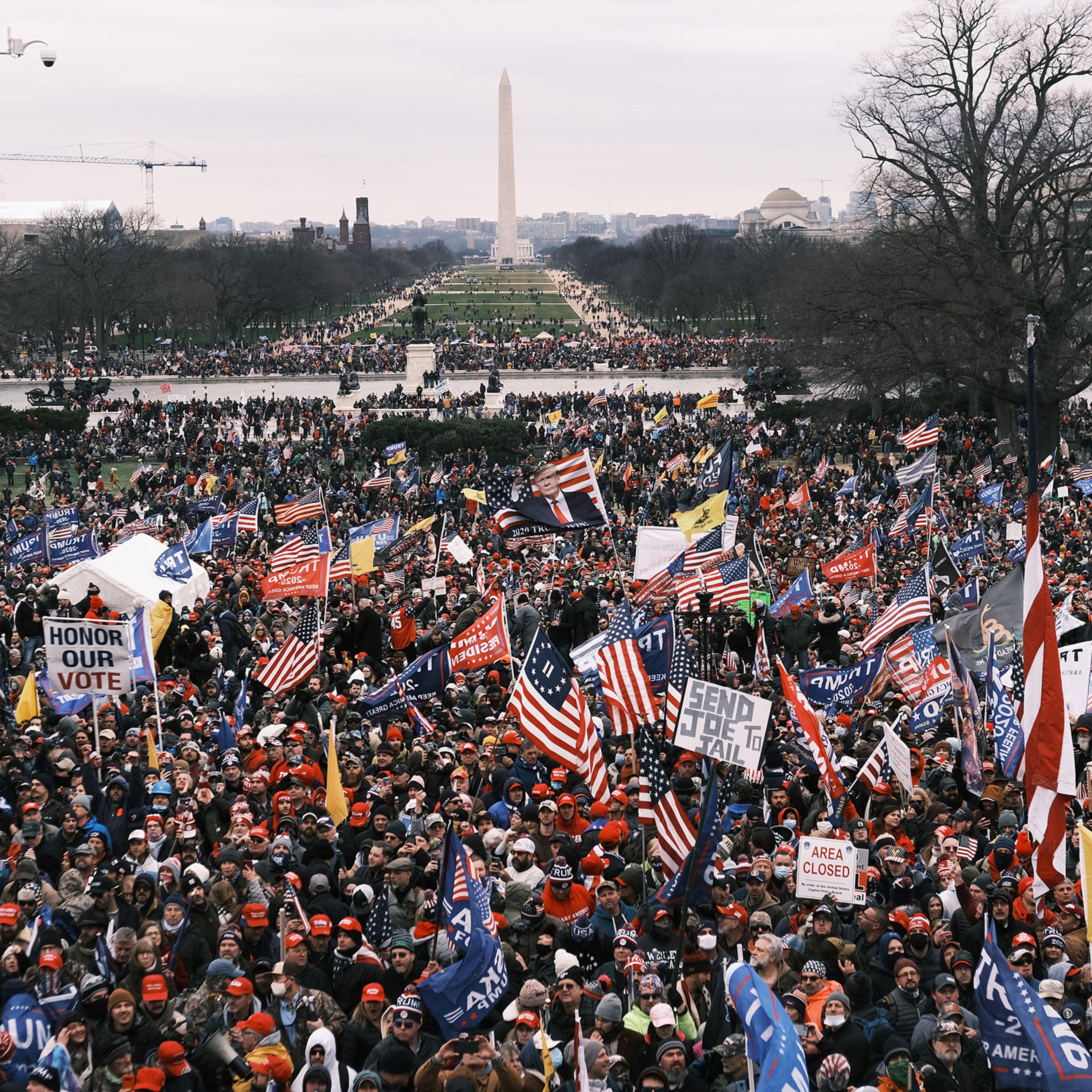 Trump Supporters Hold "Stop The Steal" Rally In DC Amid Ratification Of Presidential Election