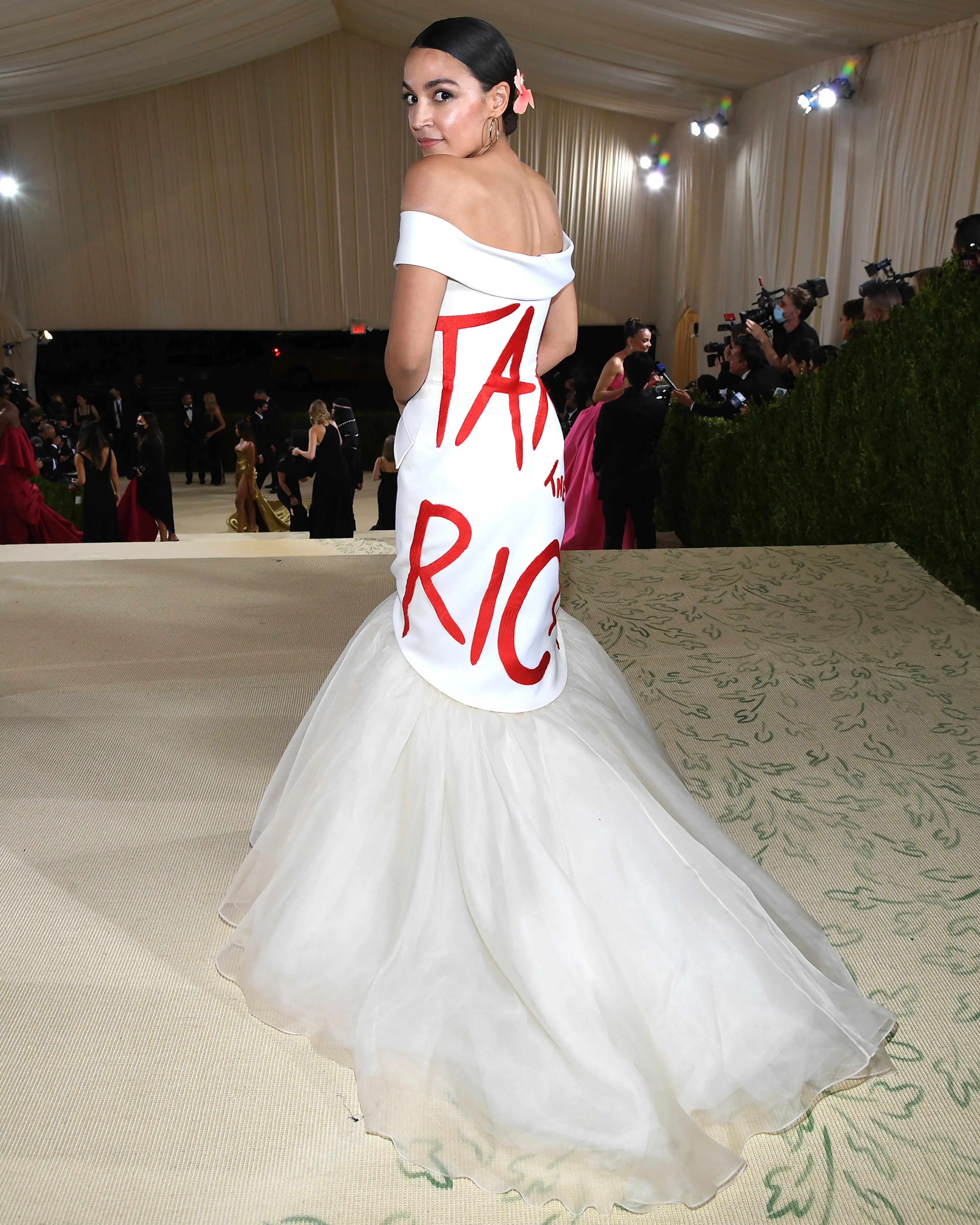 Rep. Alexandria Ocasio-Cortez at the 2021 Met Gala