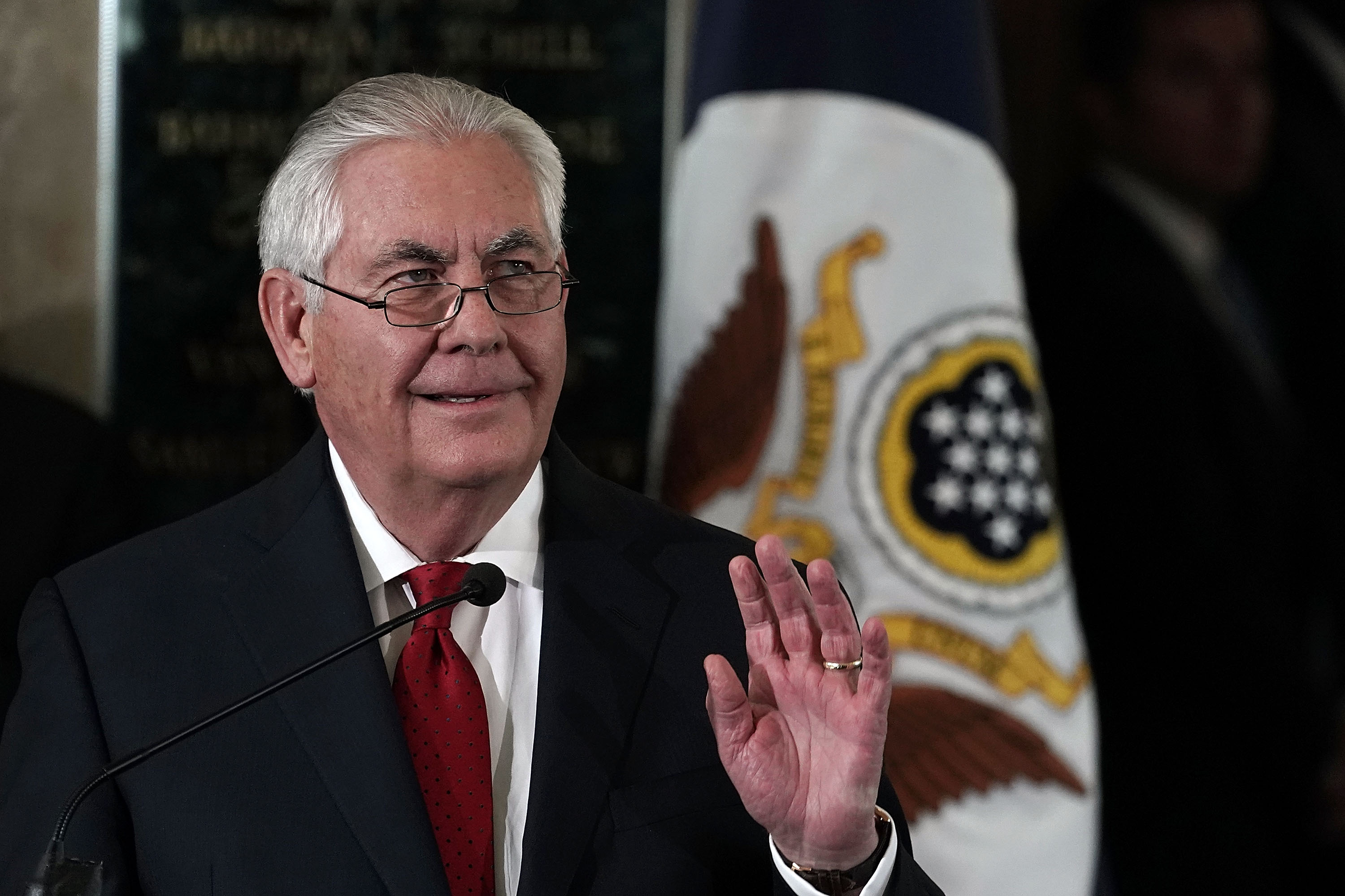 Outgoing Secretary Of State Rex Tillerson Delivers Farewell Remarks At The State Department