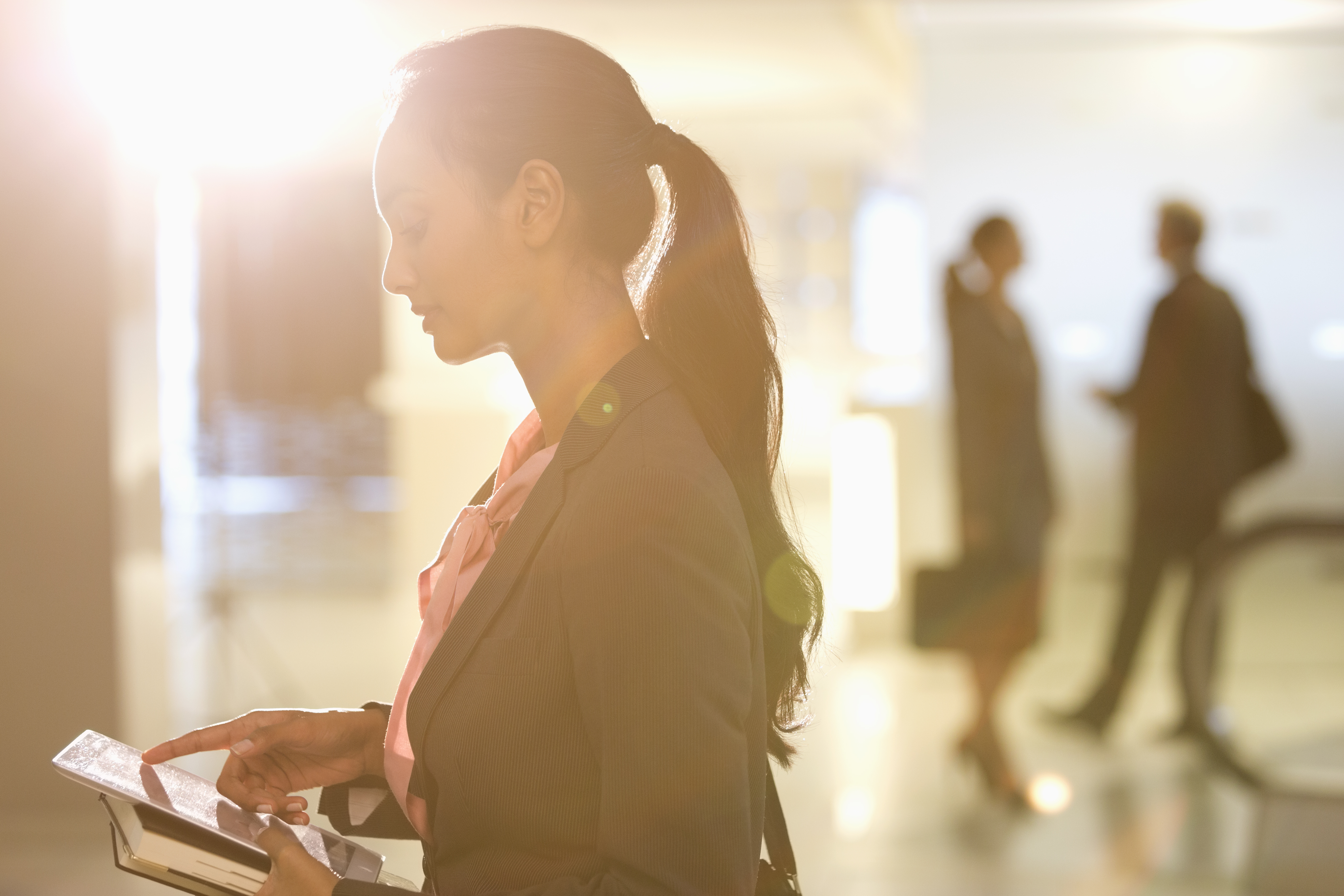 Businesswoman using digital tablet
