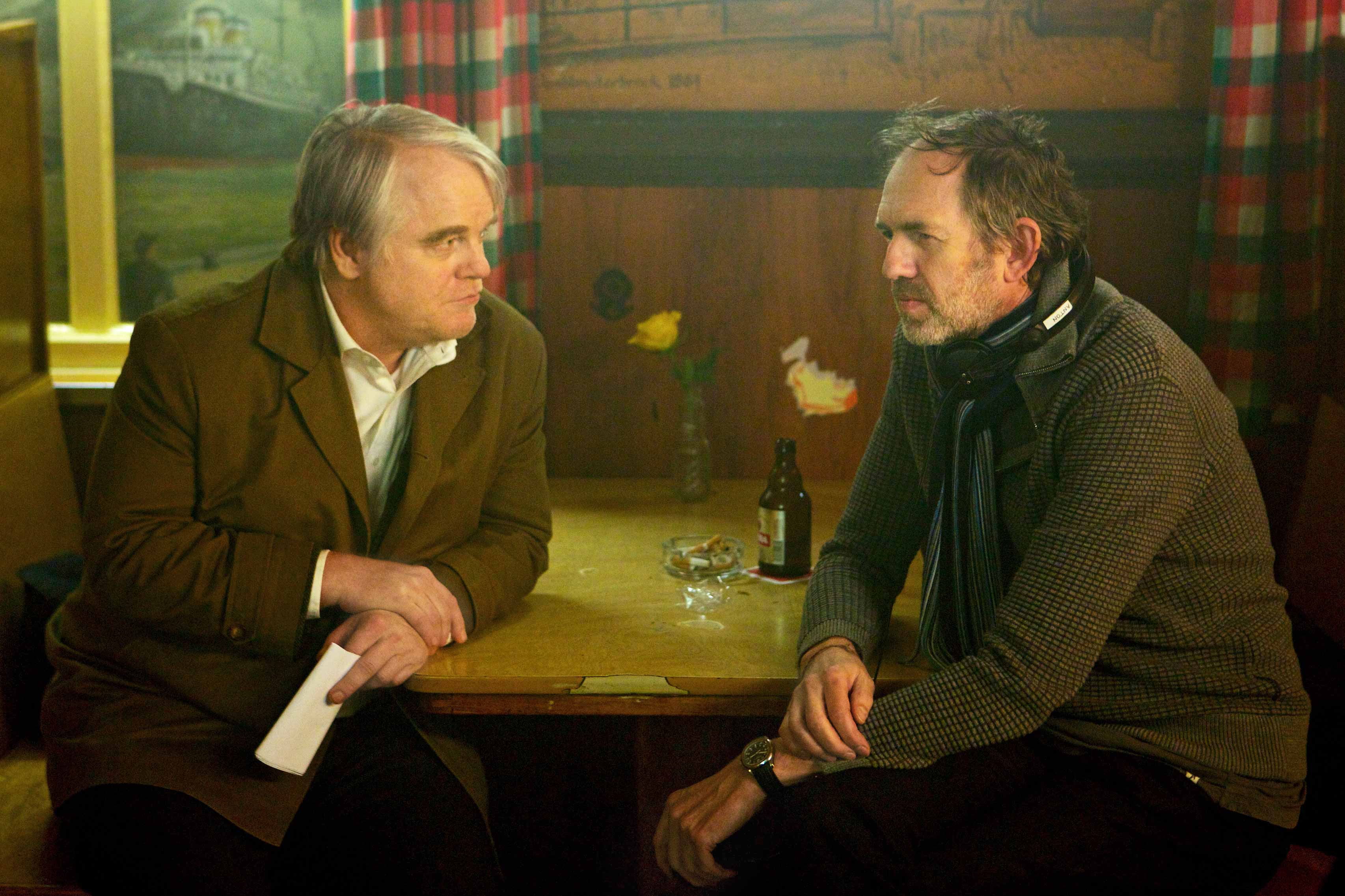 Anton Corbijn and Philip Seymour Hoffman 2014 A Most Wanted Man Movie On Set