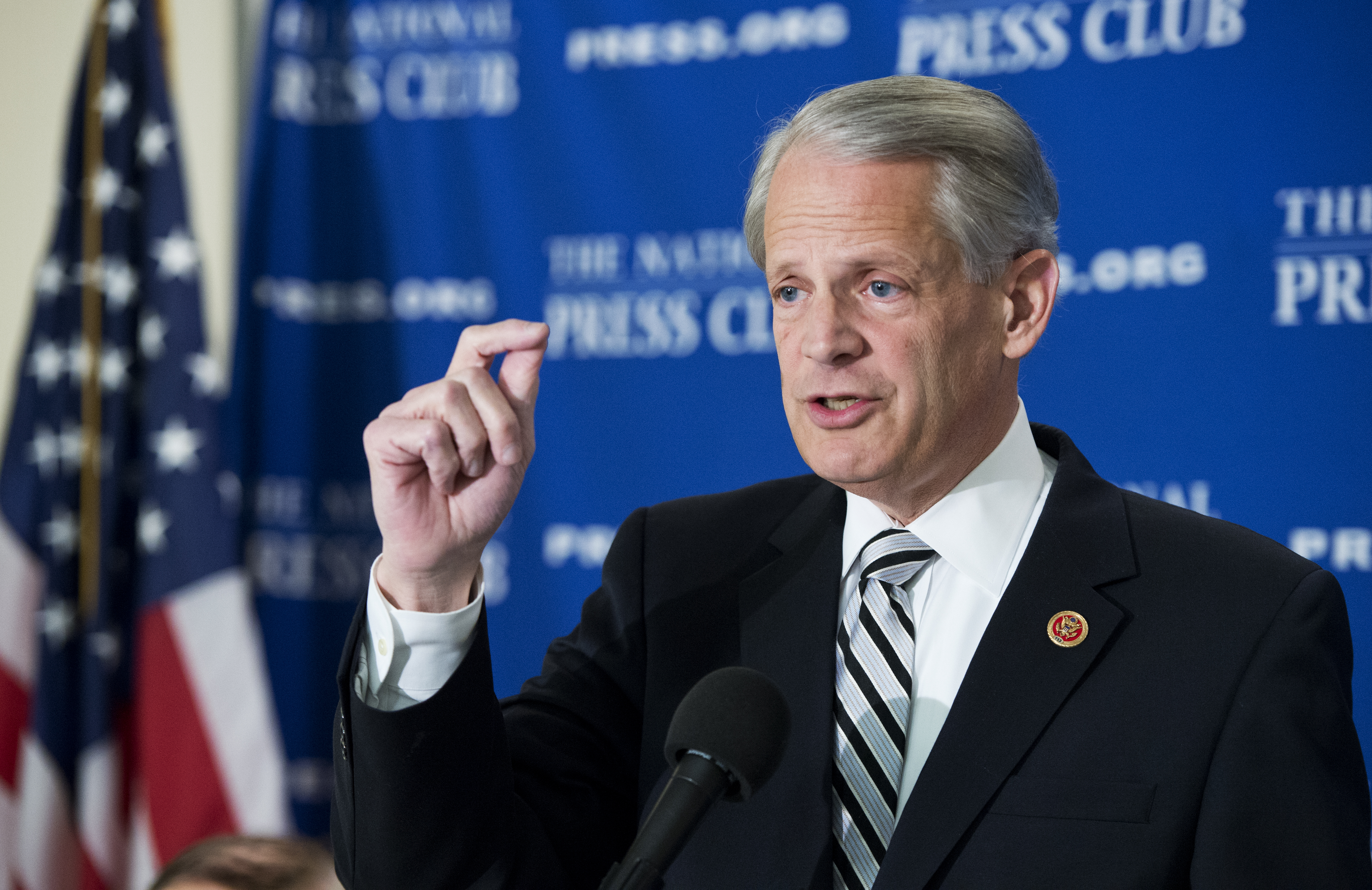 Rep. Steve Israel, D-N.Y., chairman of the DCCC, speaks at the National Press Club's Newsmaker series on how Rep. Paul Ryan's, R-Wis., budget will effect the midterm elections on April 2, 2014.